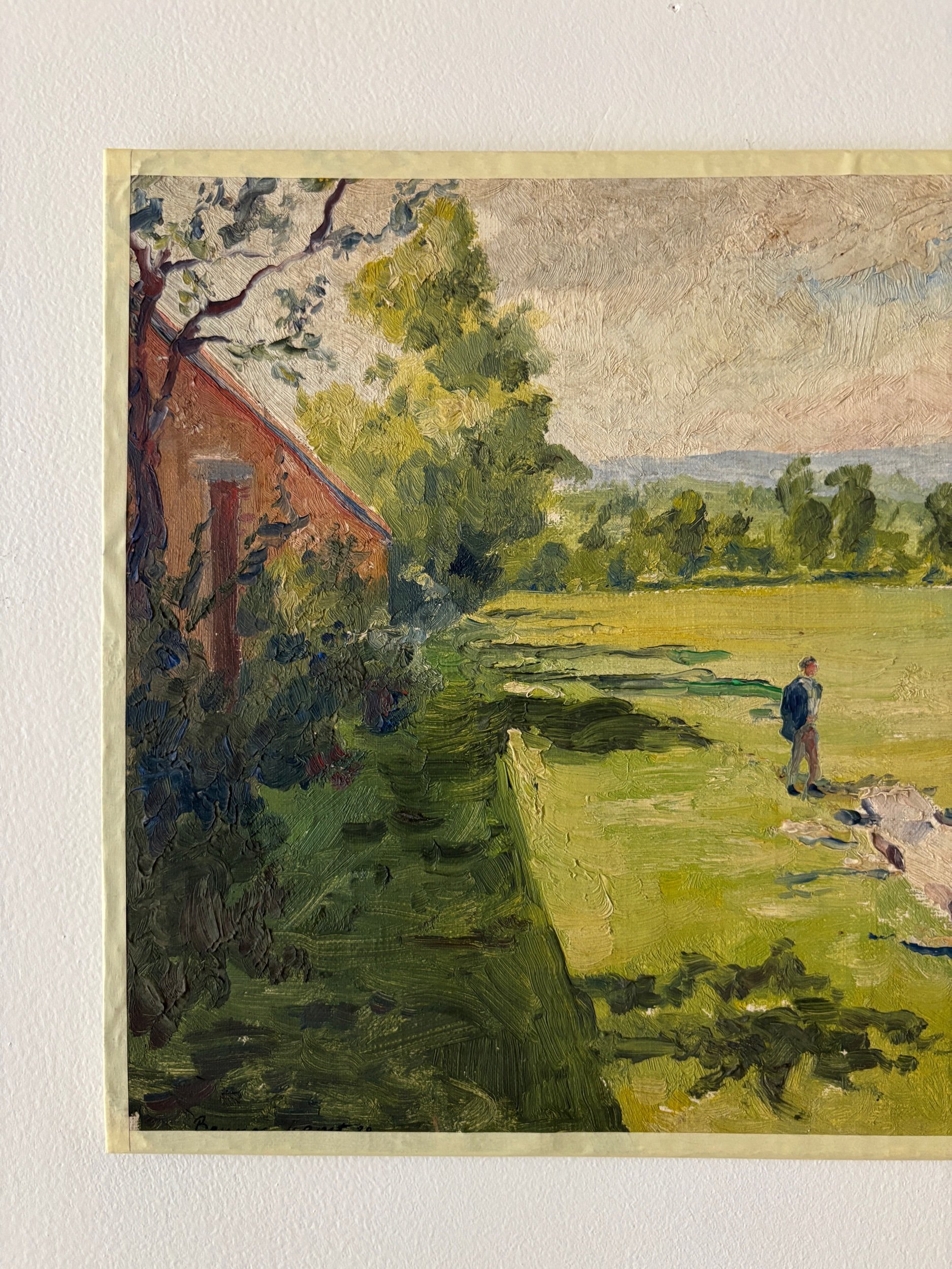 peinture-huile-toile-maison-jardin-personnage-62-art-decoration-vintage-axs-design-paris-france