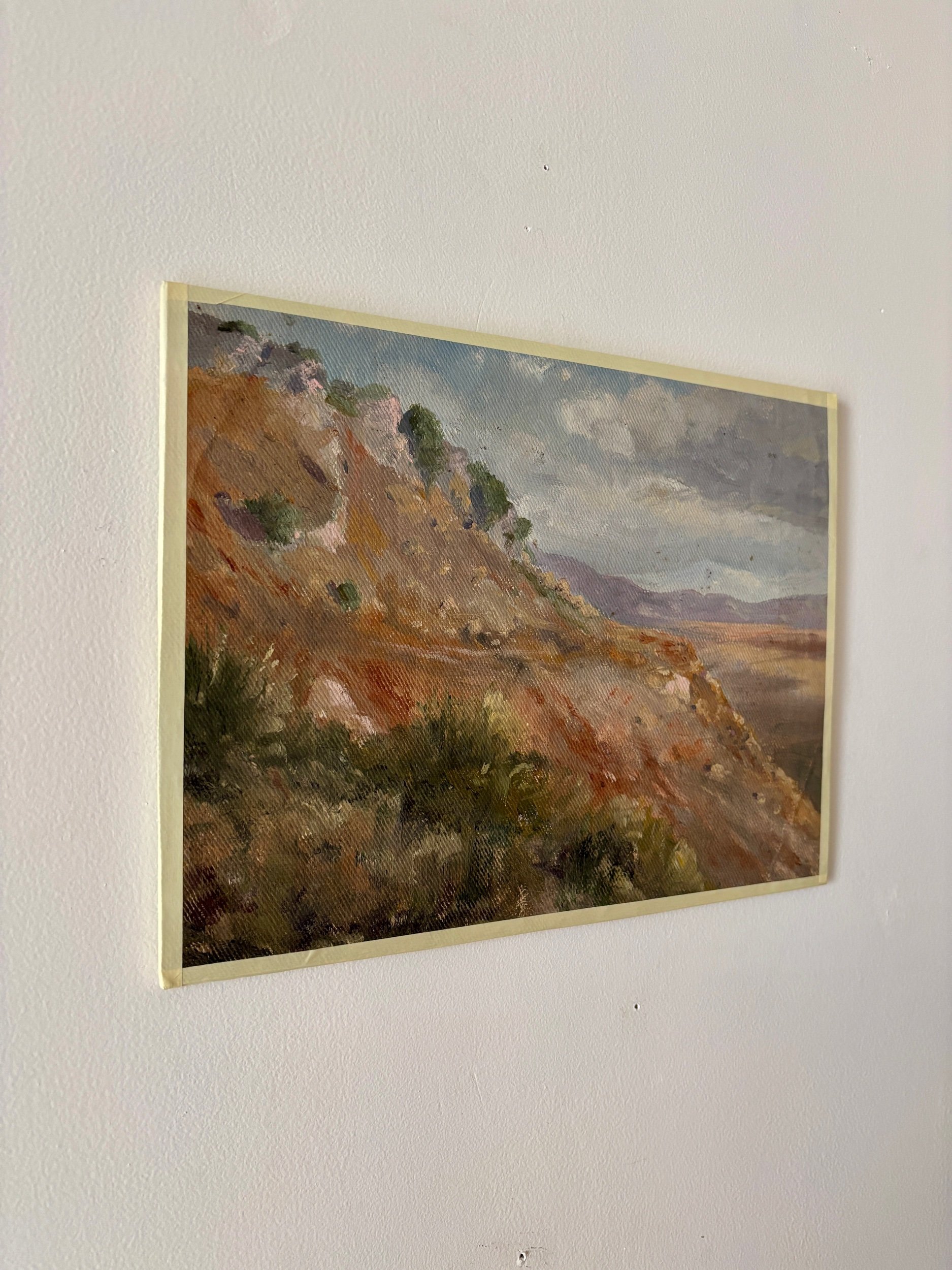 peinture-huile-toile-falaise-montagnes-art-decoration-vintage-axs-design-paris-france