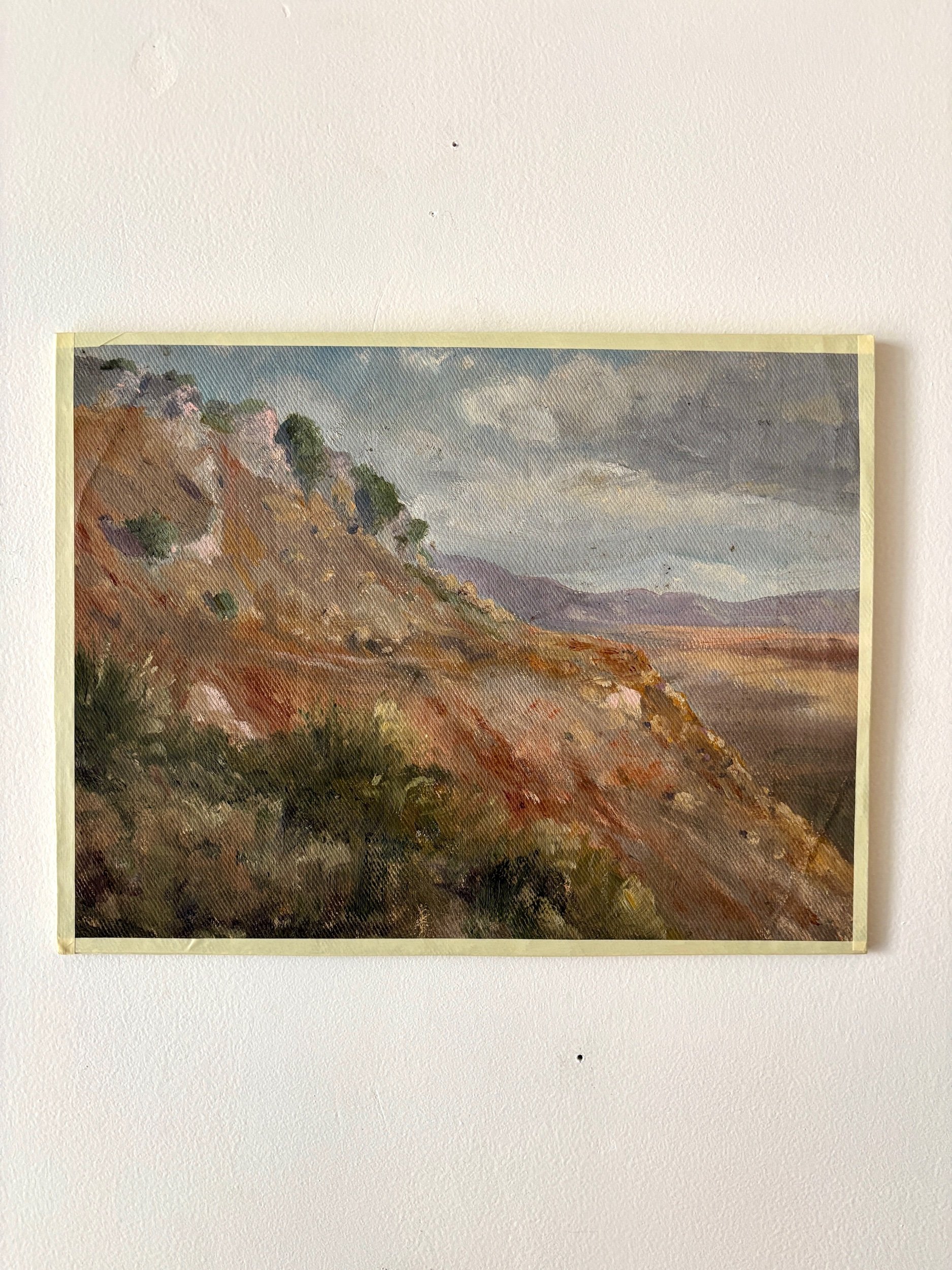peinture-huile-toile-falaise-montagnes-art-decoration-vintage-axs-design-paris-france