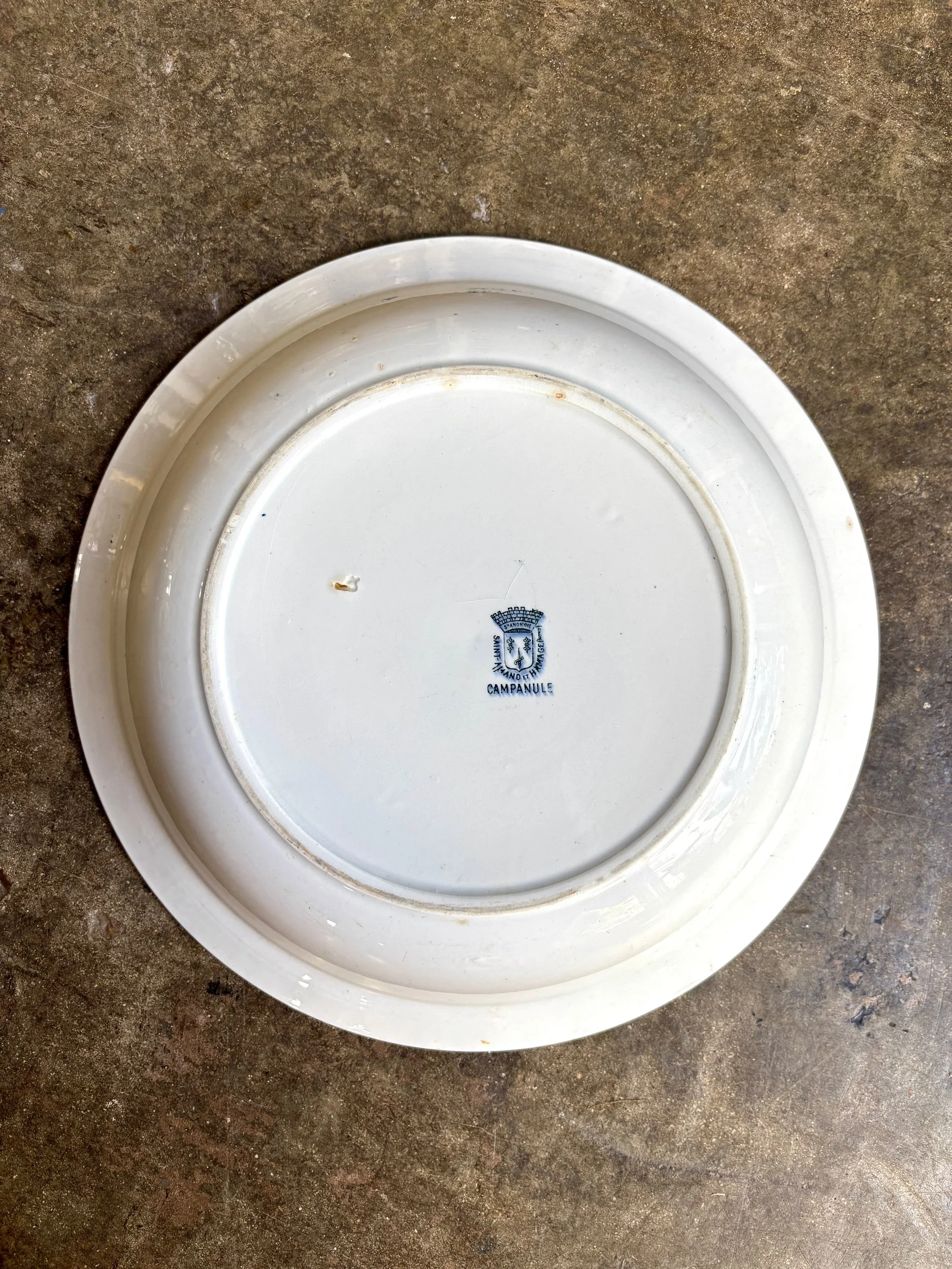 Plat-rond-creux-saint-amand-hamage-campanule-terre-de-fer-blanc-bleu-vaisselle-vintage-axs-design-paris-france