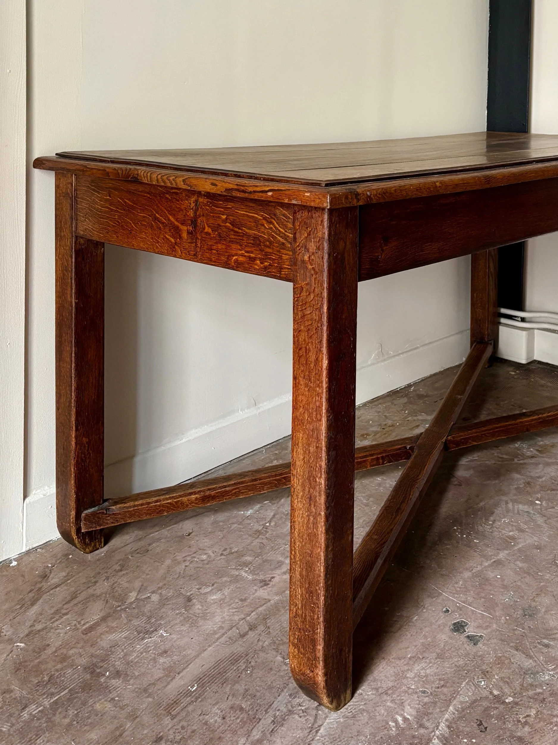table-manger-bureau-bois-fonce-meuble-vintage-axs-design-paris-france