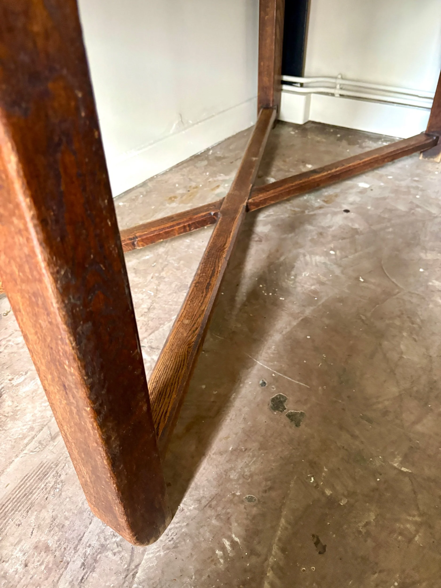 table-manger-bureau-bois-fonce-meuble-vintage-axs-design-paris-france