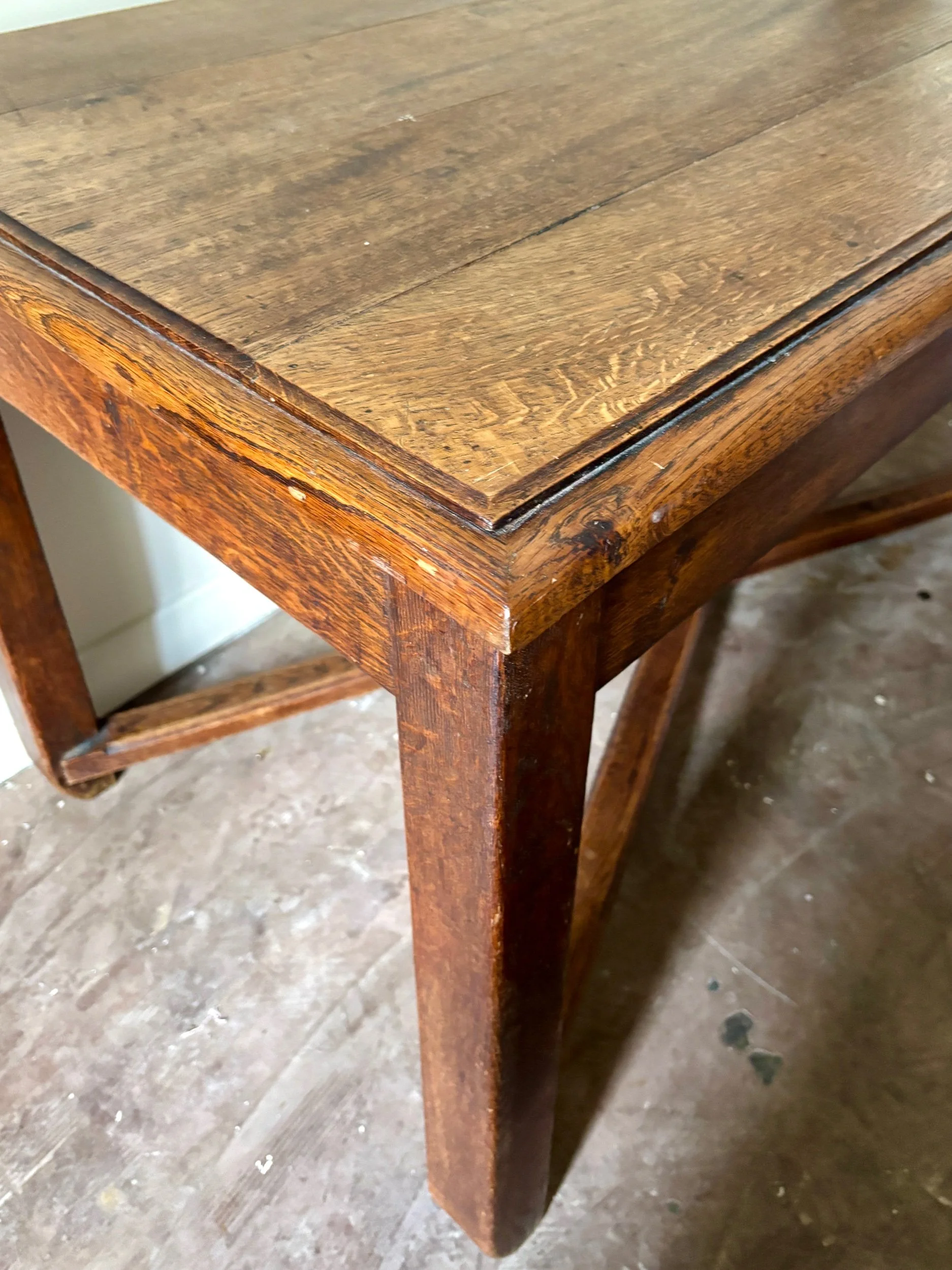table-manger-bureau-bois-fonce-meuble-vintage-axs-design-paris-france