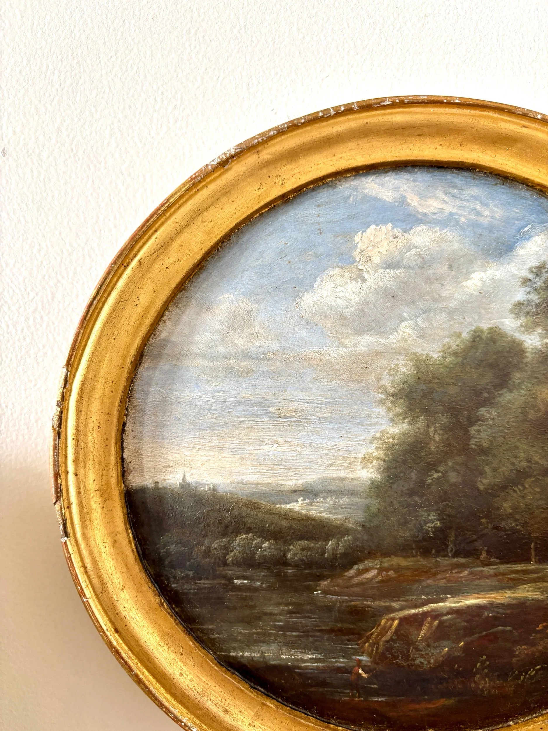 peinture-huile-bois-paysage-dore-art-vintage-axs-design-paris-france