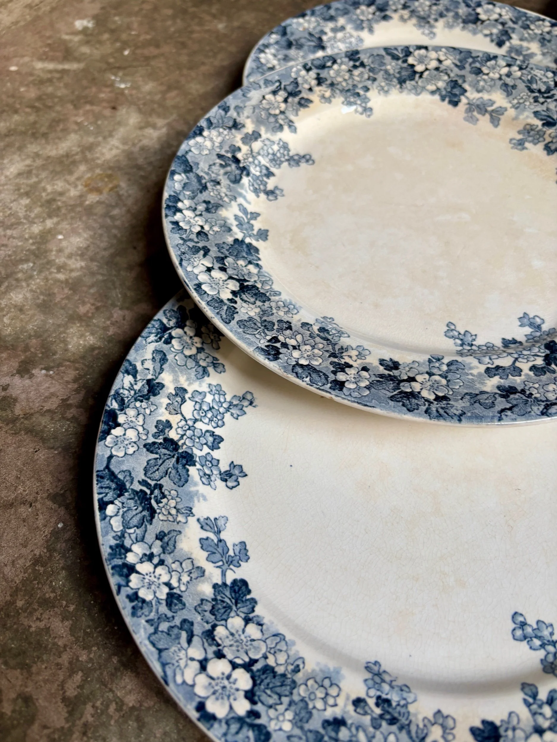 assiettes-plates-sarreguemines-recamier-terre-fer-bleu-vaisselle-vintage-axs-design-paris-france