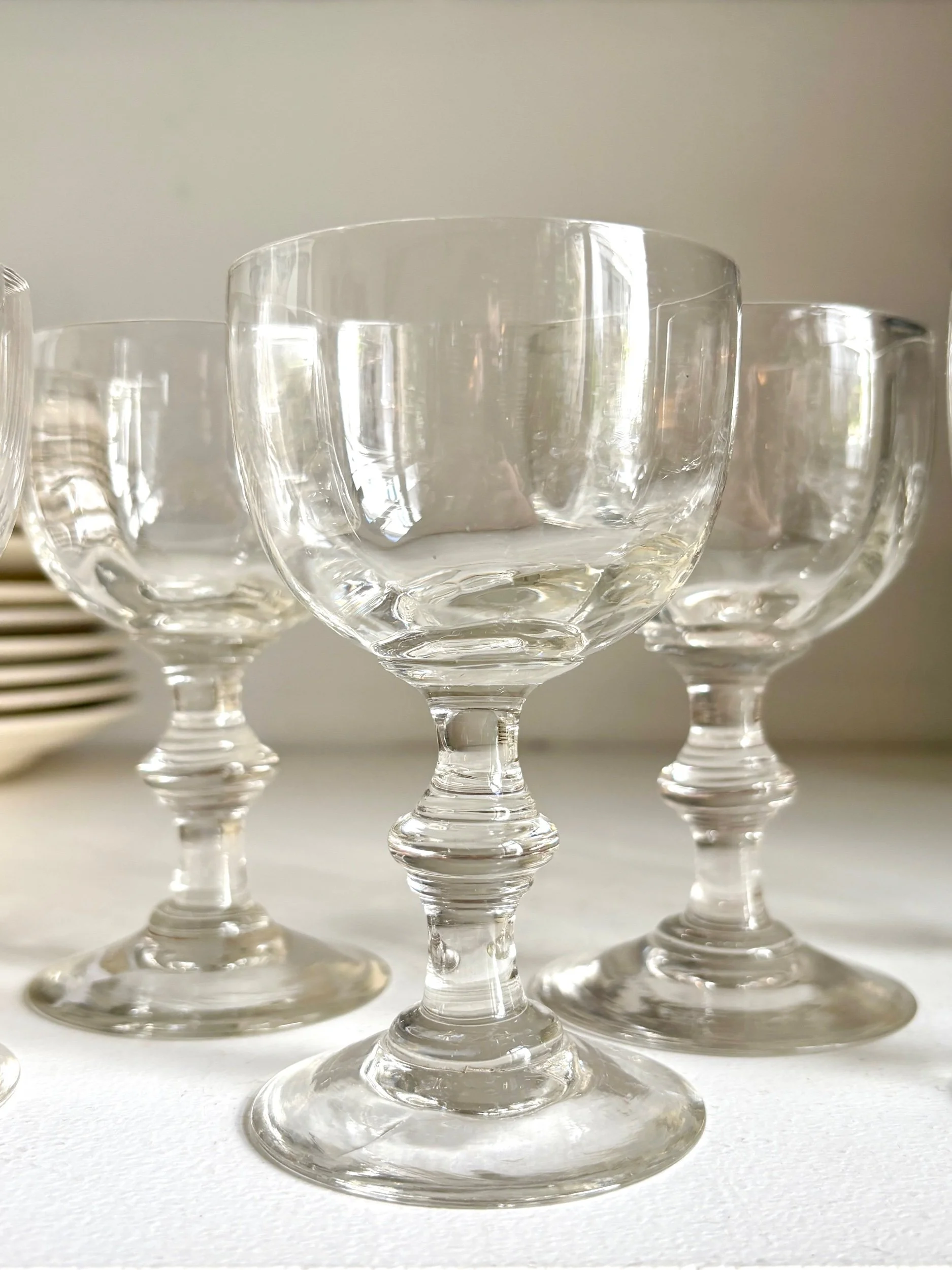 6-verres-pied-cristal-souffle-vaisselle-vintage-axs-design-paris-france