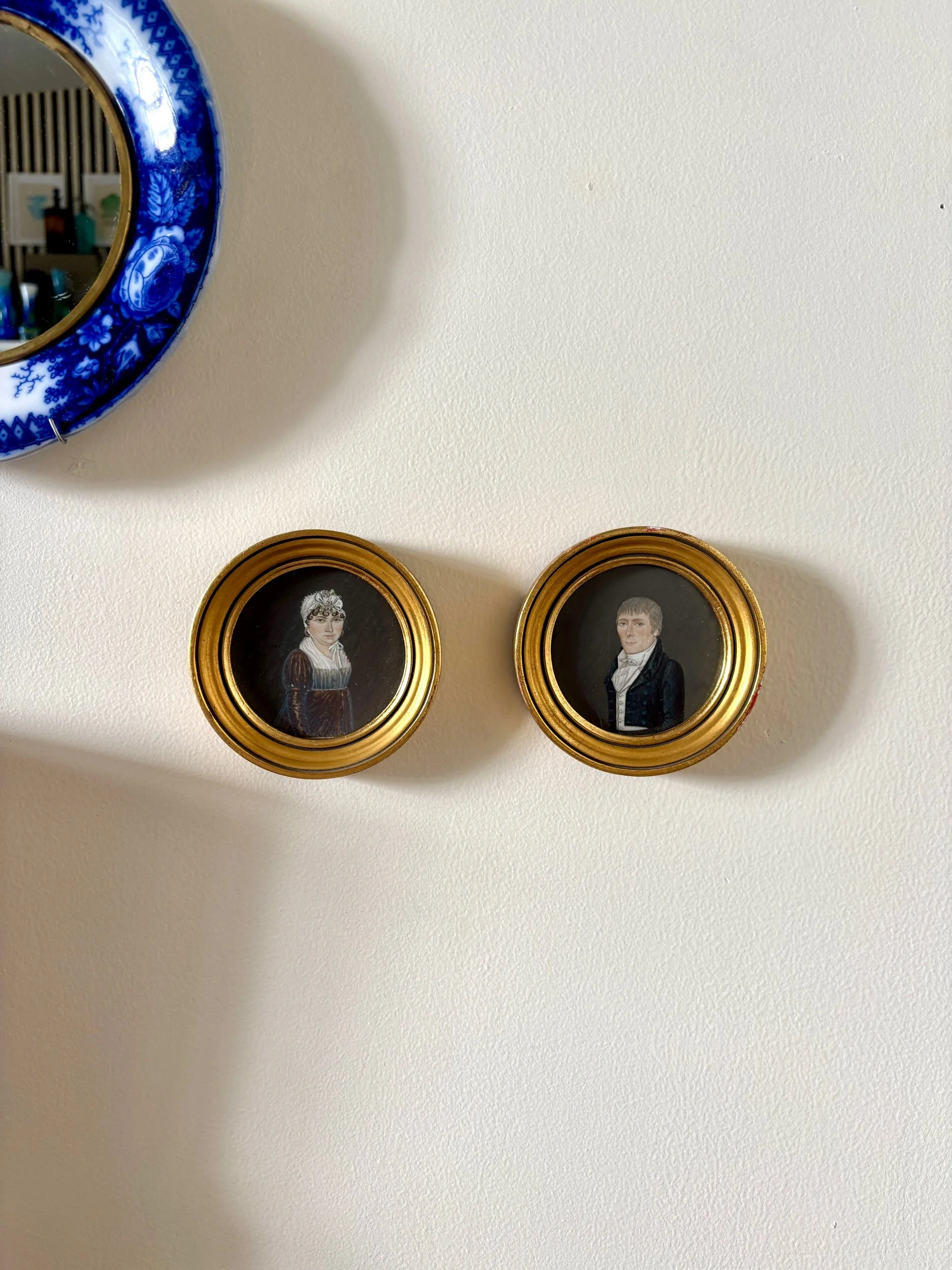 2-portraits-miniatures-peinture-prosper-1807-art-vintage-axs-design-paris-france