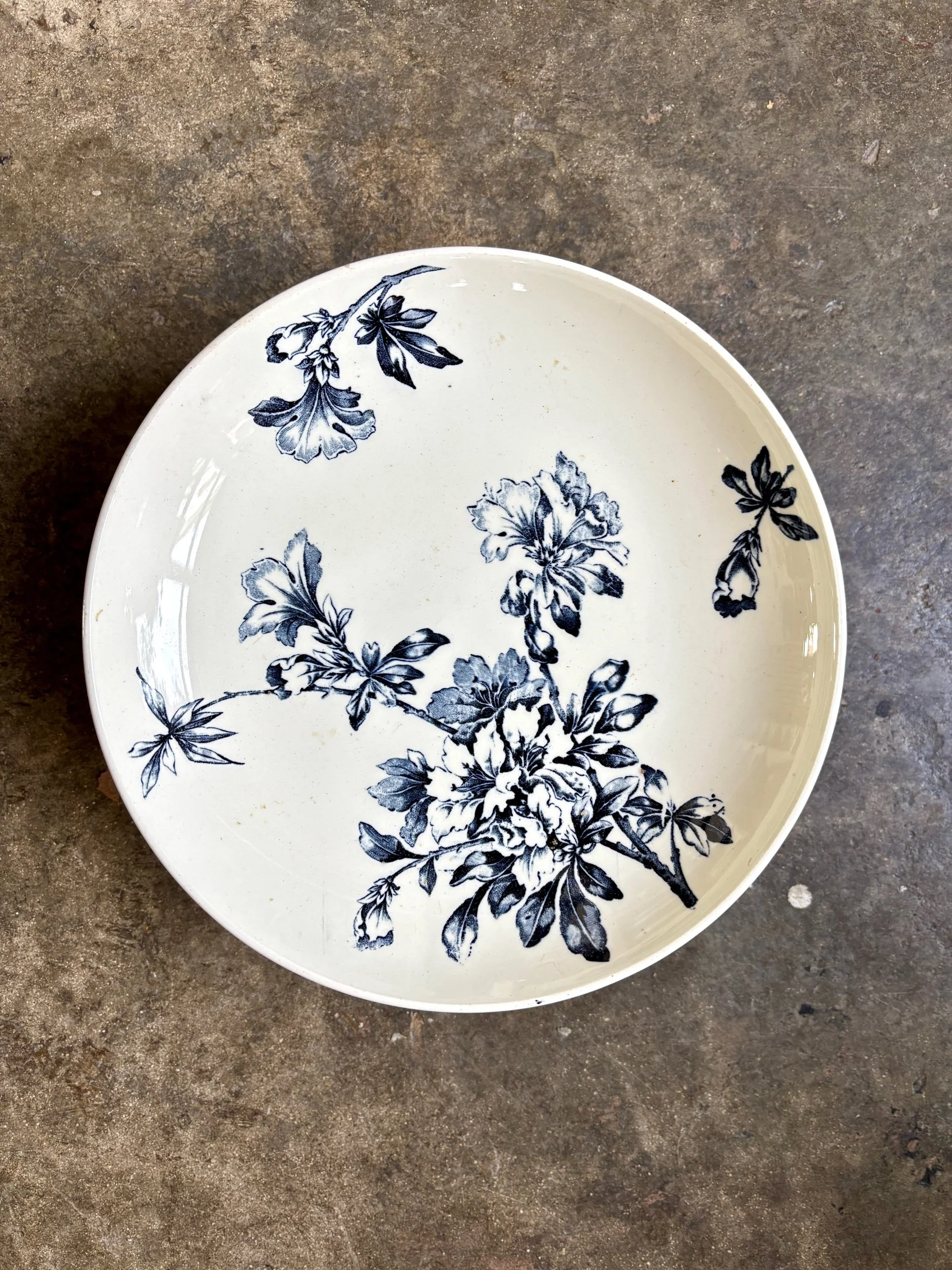compotier-terre-de-fer-azalea-blanc-bleu-luneville-vaisselle-vintage-axs-design-paris-france