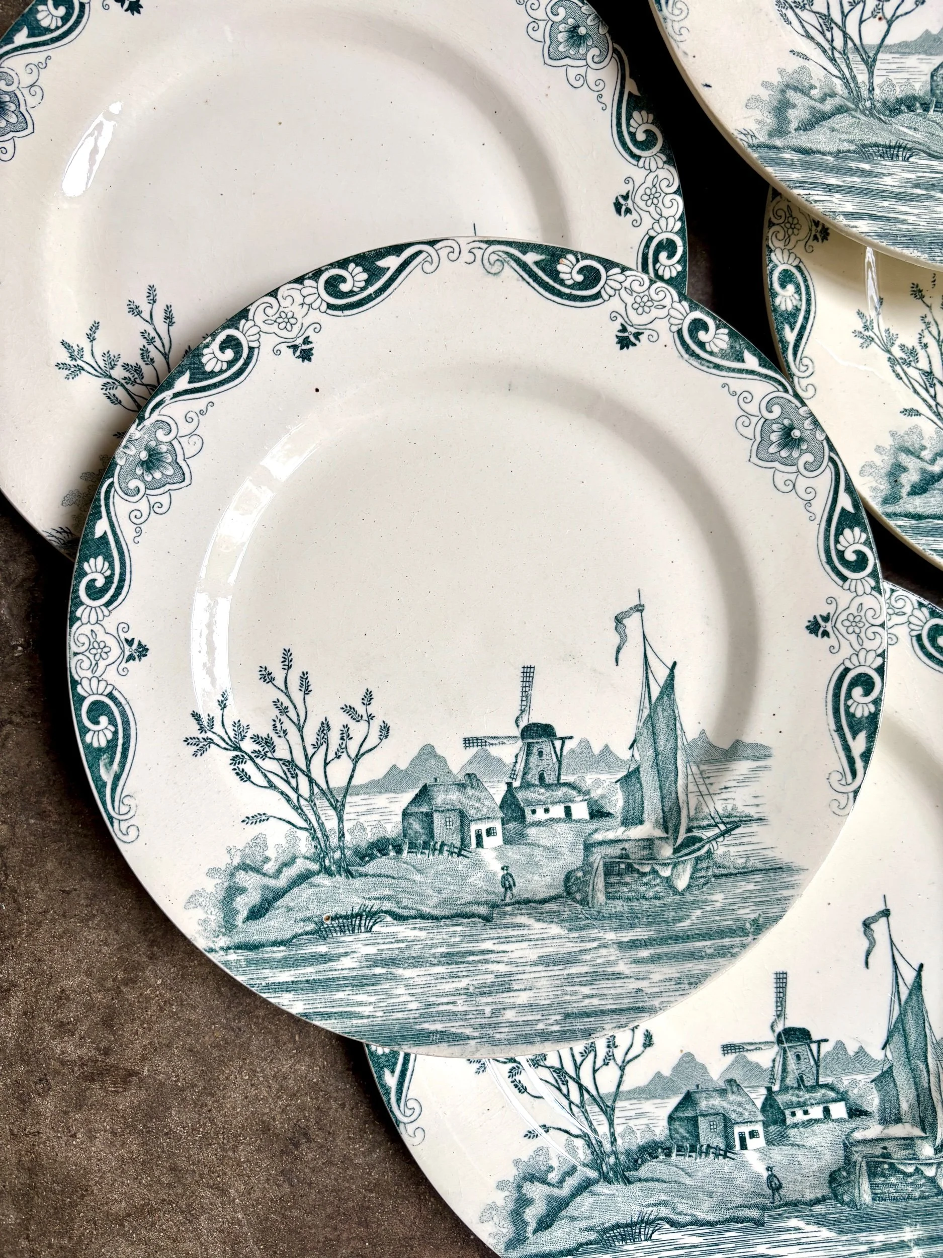 6-assiettes-plates-2-salins-delft-terre-de-fer-blanc-bleu-vaisselle-vintage-axs-design-paris-france