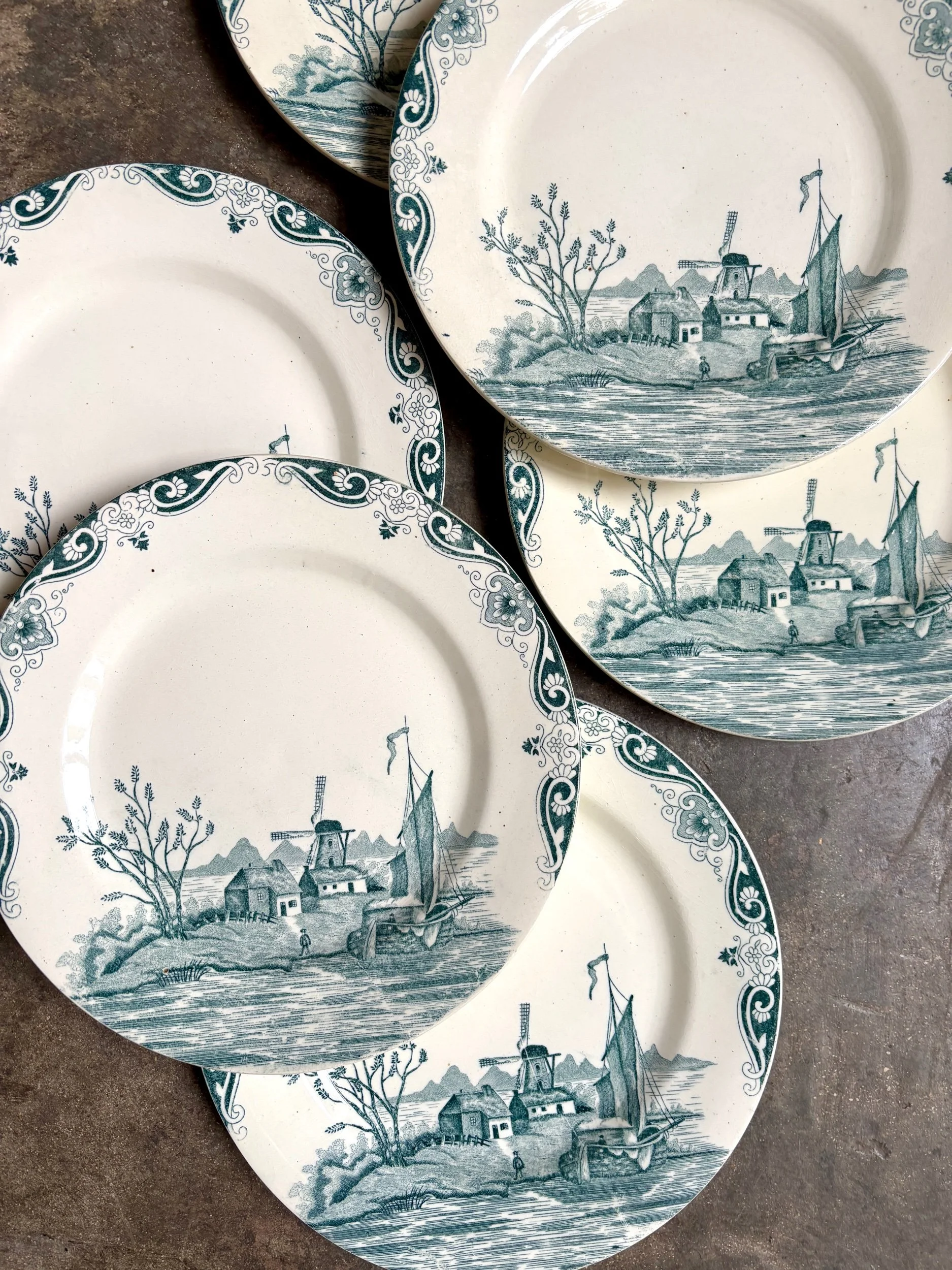 6-assiettes-plates-2-salins-delft-terre-de-fer-blanc-bleu-vaisselle-vintage-axs-design-paris-france