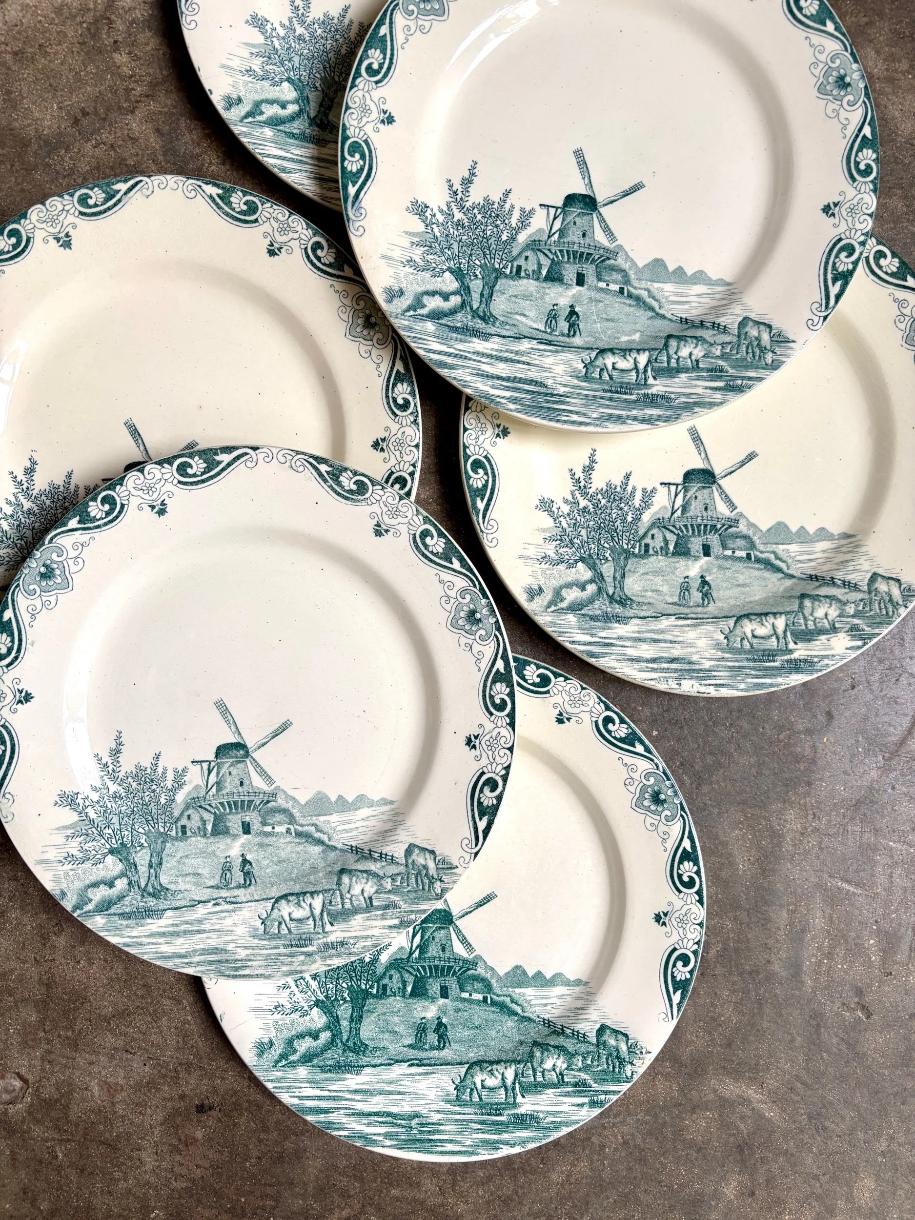 6-assiettes-plates-3-salins-delft-terre-de-fer-blanc-bleu-vaisselle-vintage-axs-design-paris-france