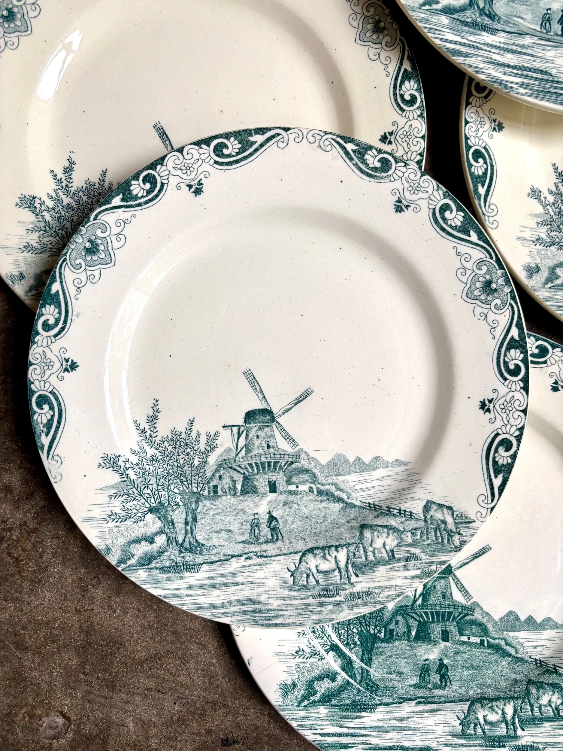 6-assiettes-plates-3-salins-delft-terre-de-fer-blanc-bleu-vaisselle-vintage-axs-design-paris-france