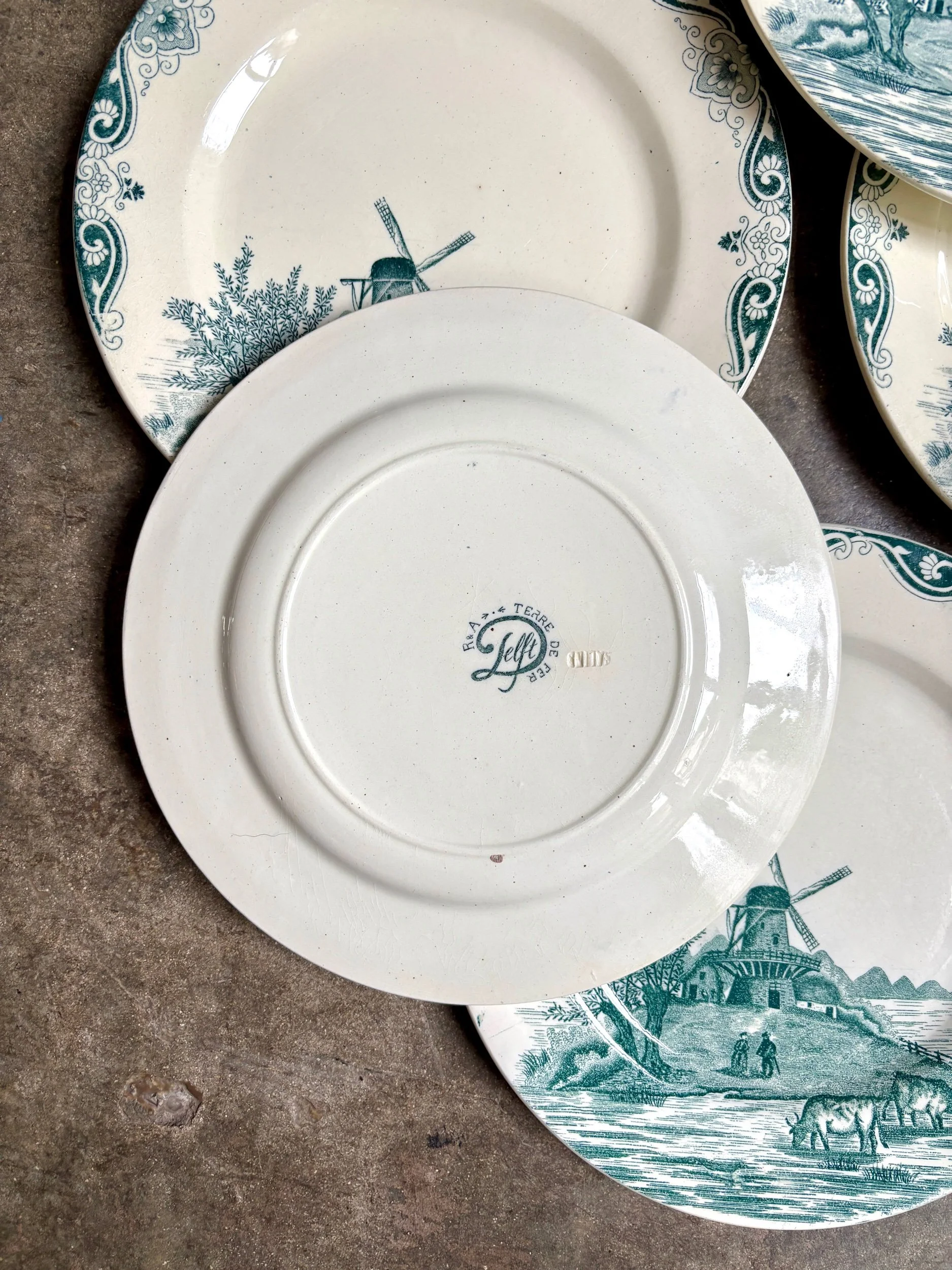 6-assiettes-plates-3-salins-delft-terre-de-fer-blanc-bleu-vaisselle-vintage-axs-design-paris-france