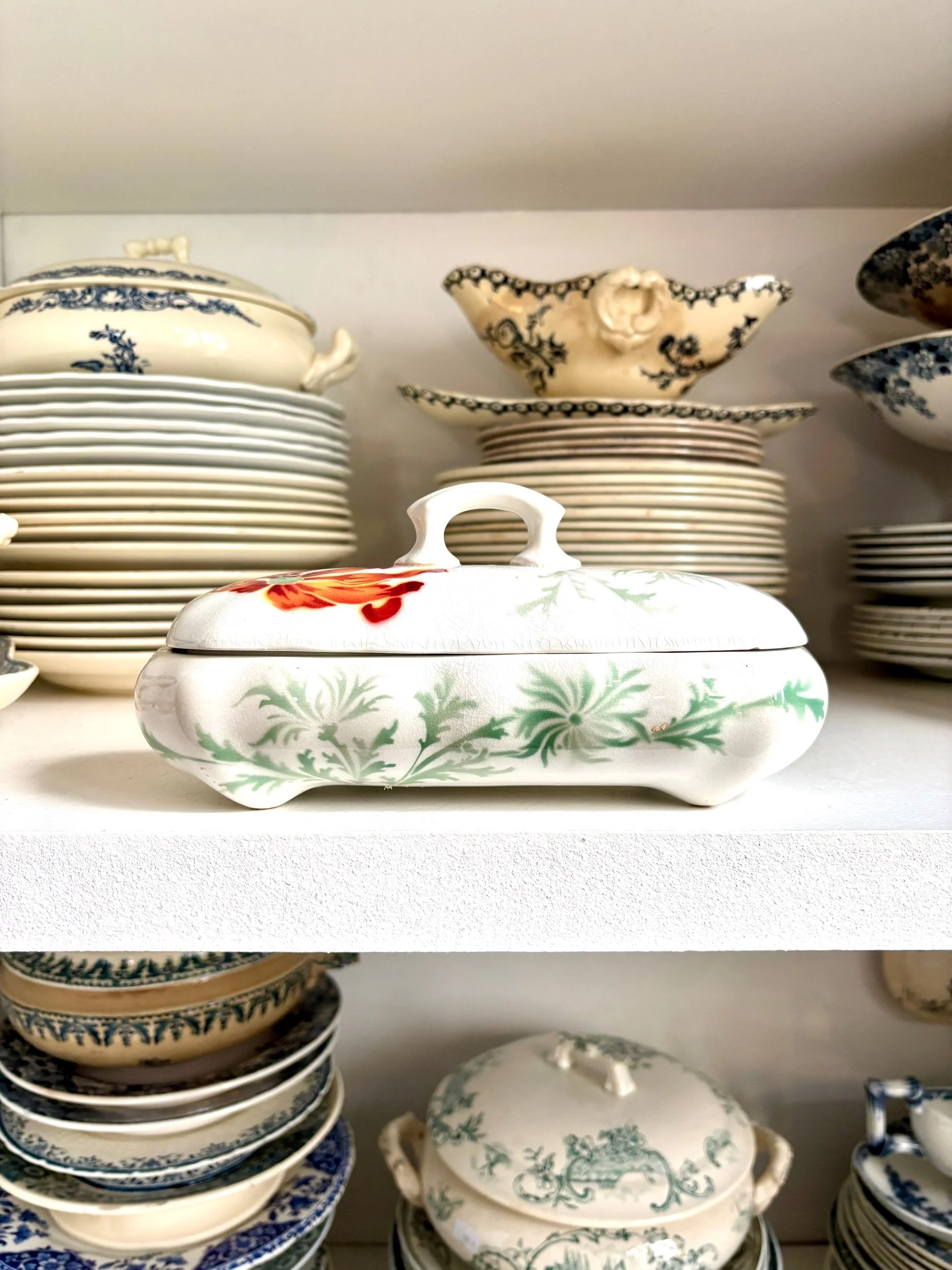 boite-peigne-vide-poche-k-g-luneville-terre-de-fer-blanc-vert-marron-decoration-rangement-vintage-axs-design-paris-france