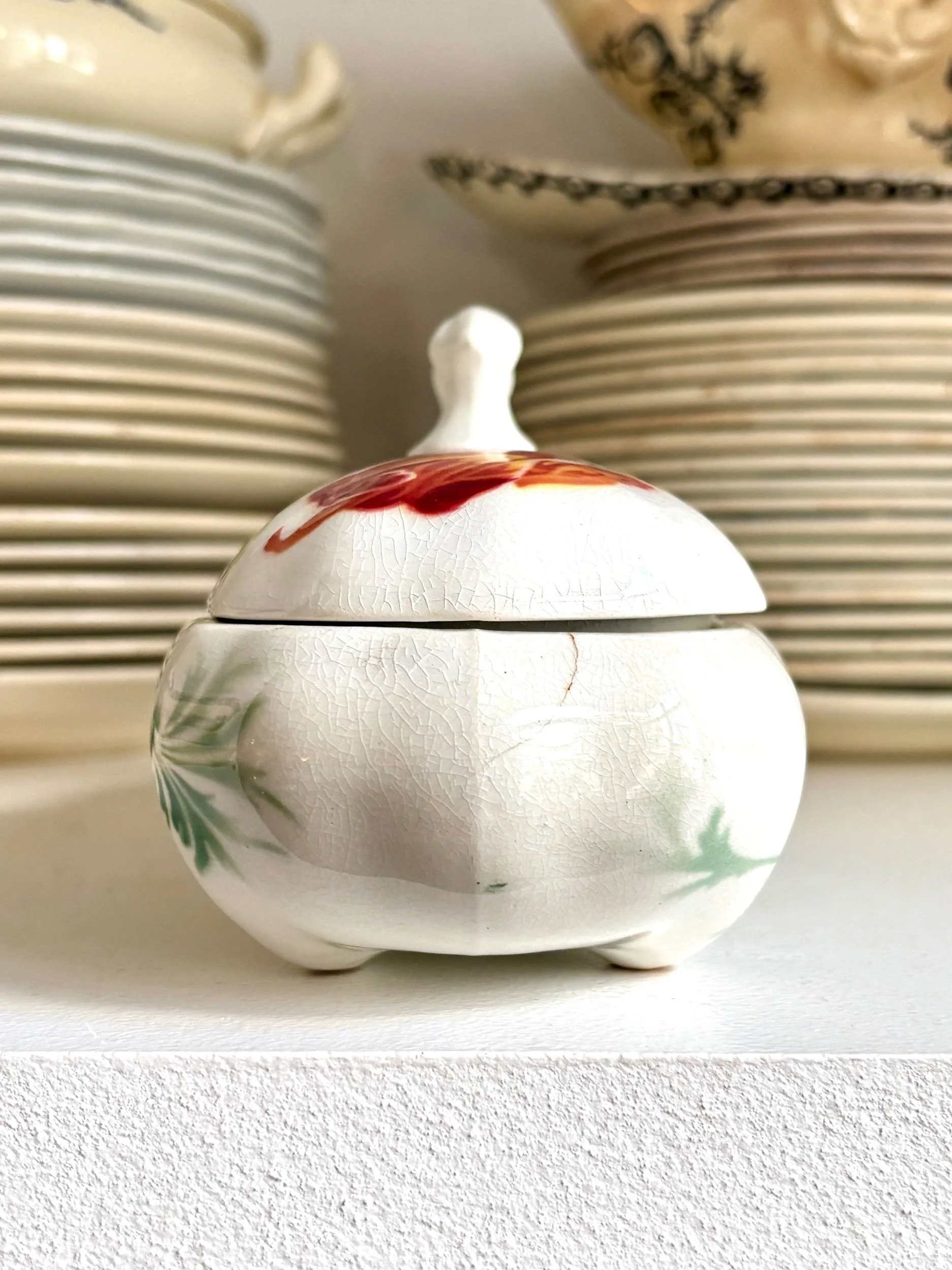 boite-peigne-vide-poche-k-g-luneville-terre-de-fer-blanc-vert-marron-decoration-rangement-vintage-axs-design-paris-france