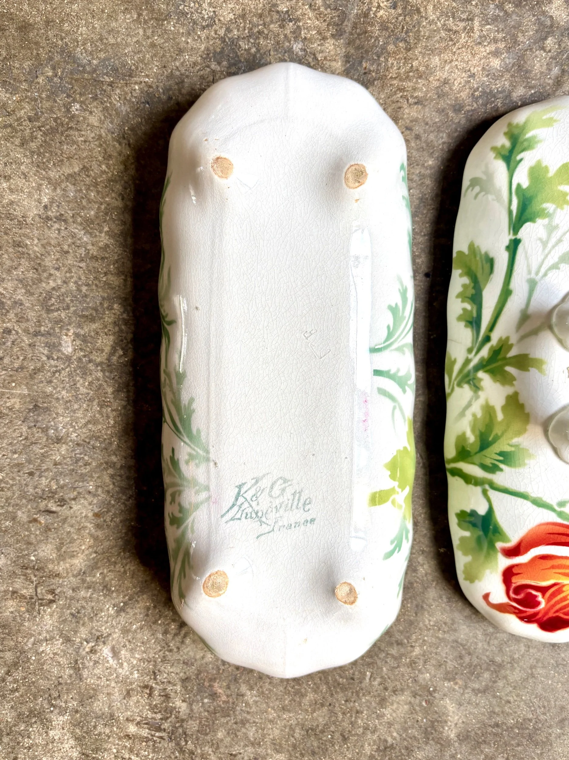 boite-peigne-vide-poche-k-g-luneville-terre-de-fer-blanc-vert-marron-decoration-rangement-vintage-axs-design-paris-france