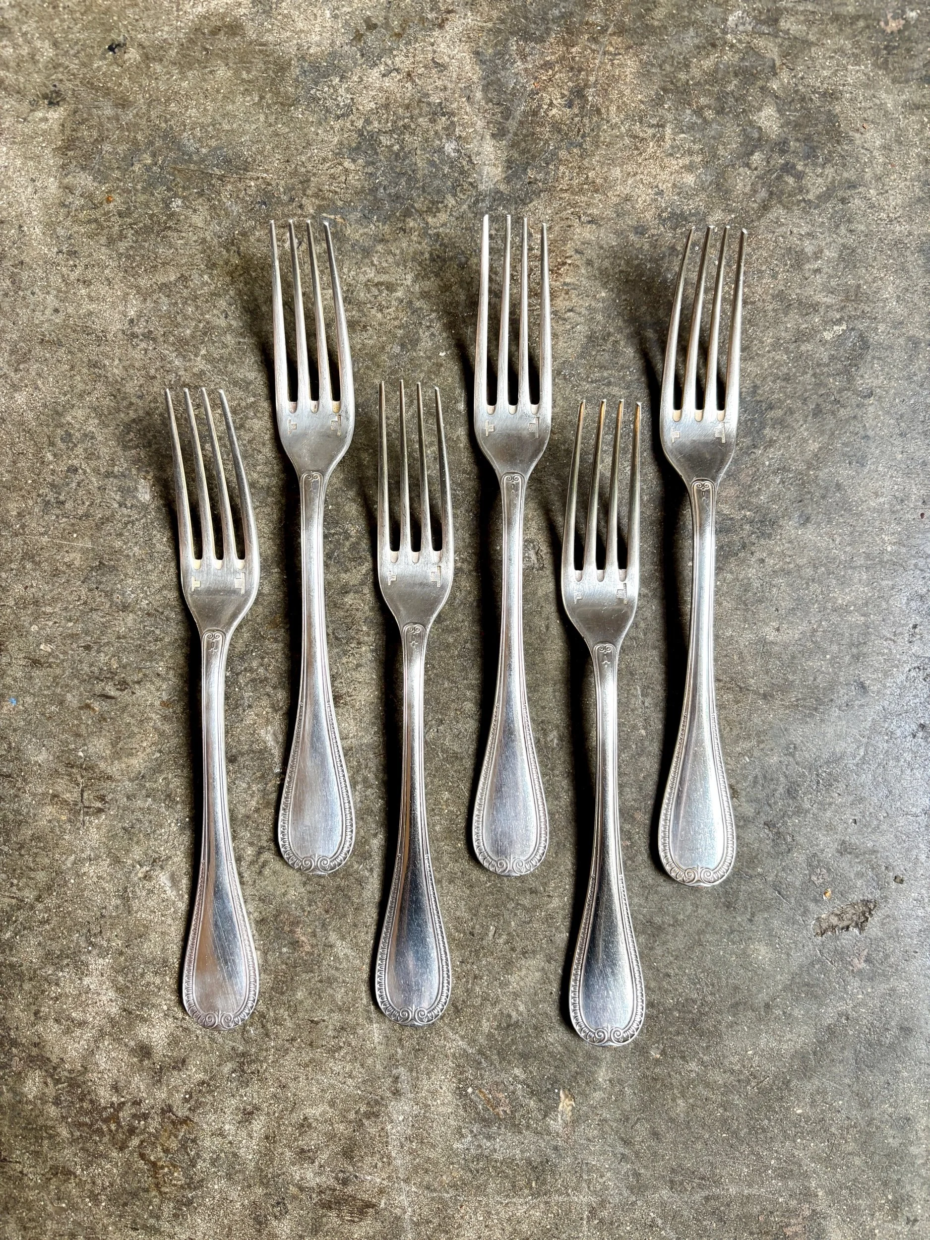 6-fourchettes-christofle-malmaison-metal-argente-couverts-vintage-axs-design-paris-france