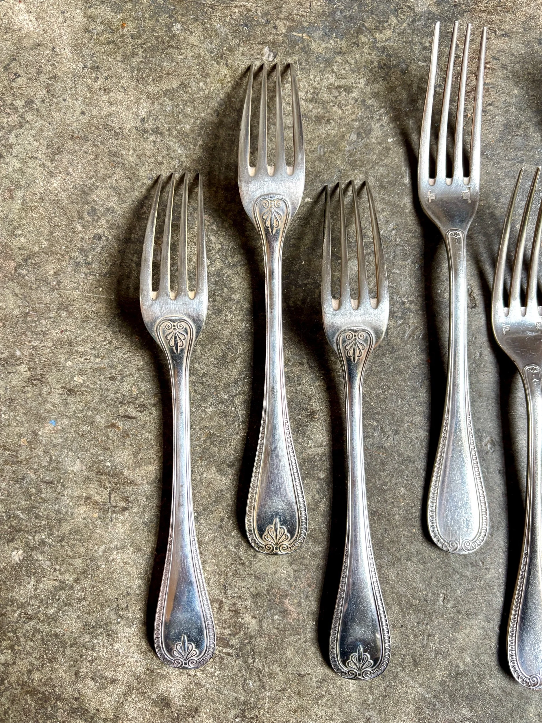 6-fourchettes-christofle-malmaison-metal-argente-couverts-vintage-axs-design-paris-france