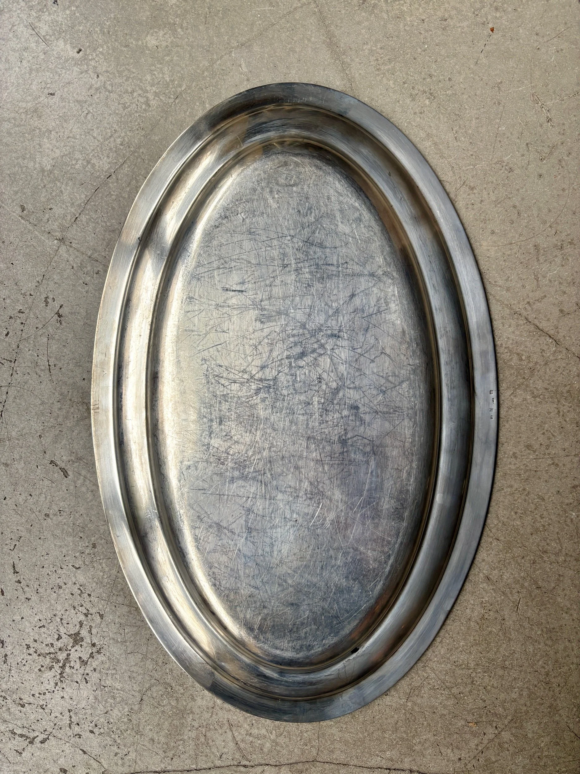 plat-ovale-metal-argente-palmettes-vaisselle-vintage-axs-design-paris-france