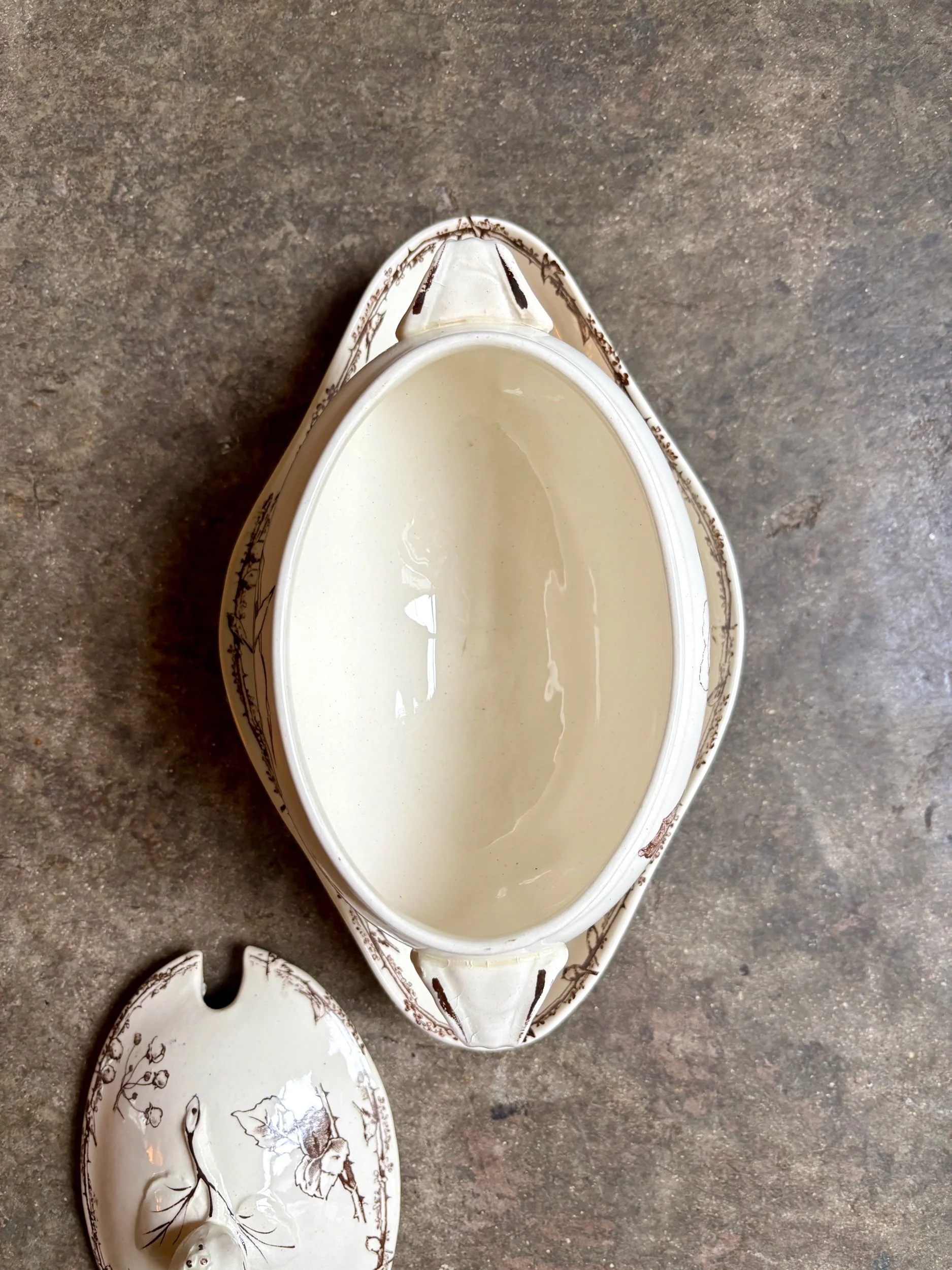 sauciere-couvercle-hb-cie-terre-de-fer-marron-vaisselle-vintage-axs-design-paris-france