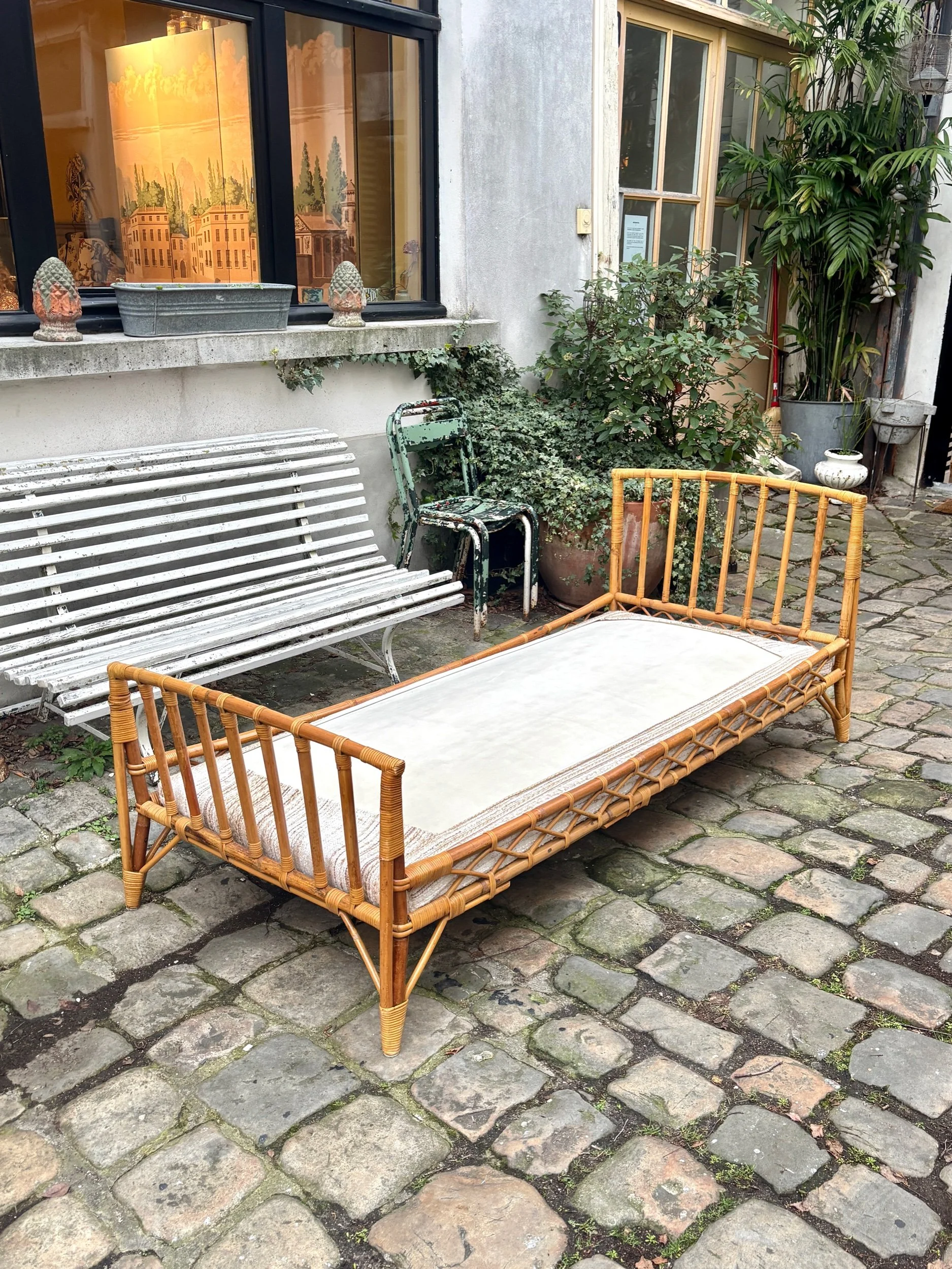 Lit simple en rotin "Le rotin d'aujourd'hui"