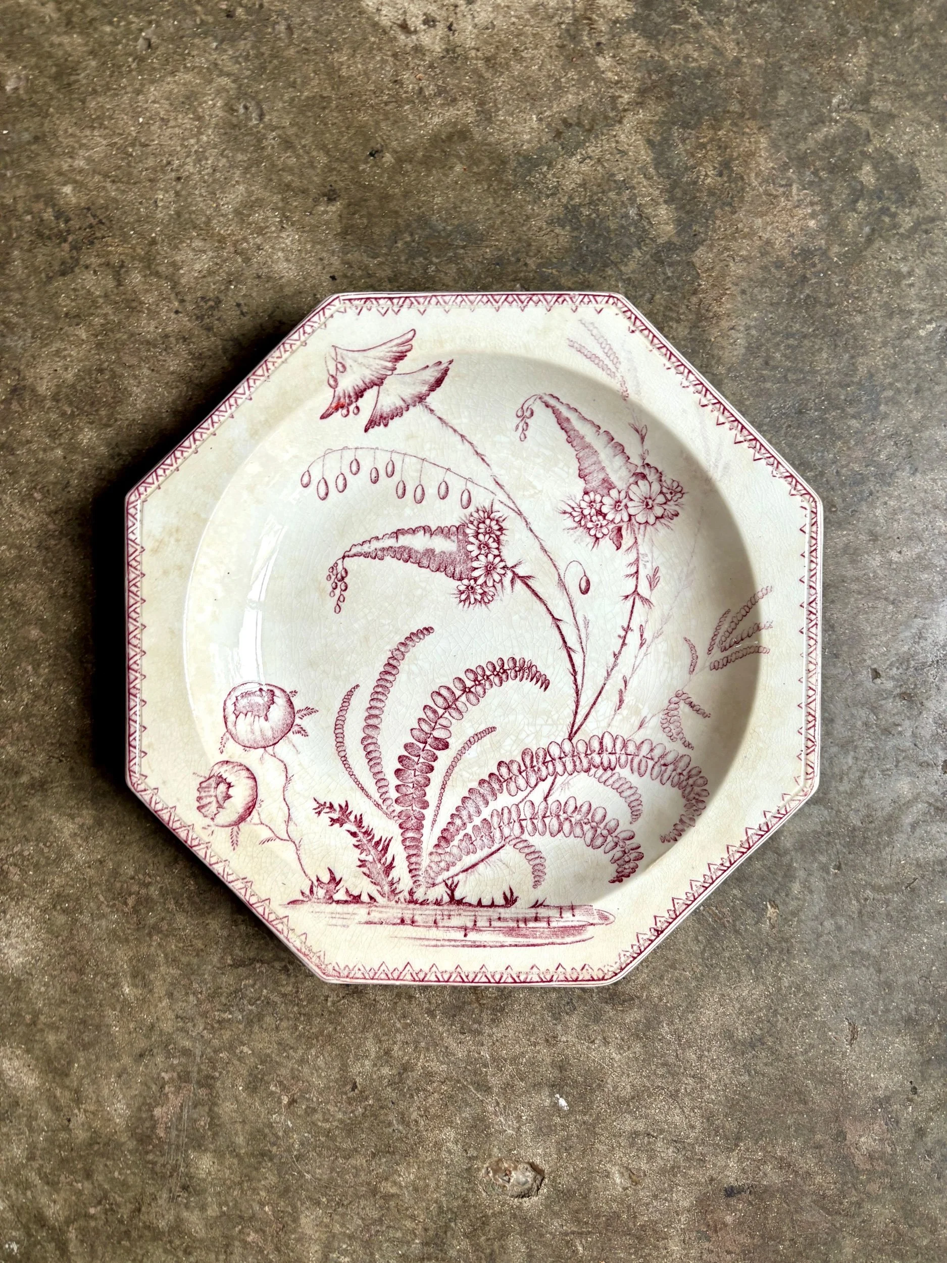 Plat creux en terre de fer Clairefontaine, service “Indiana”