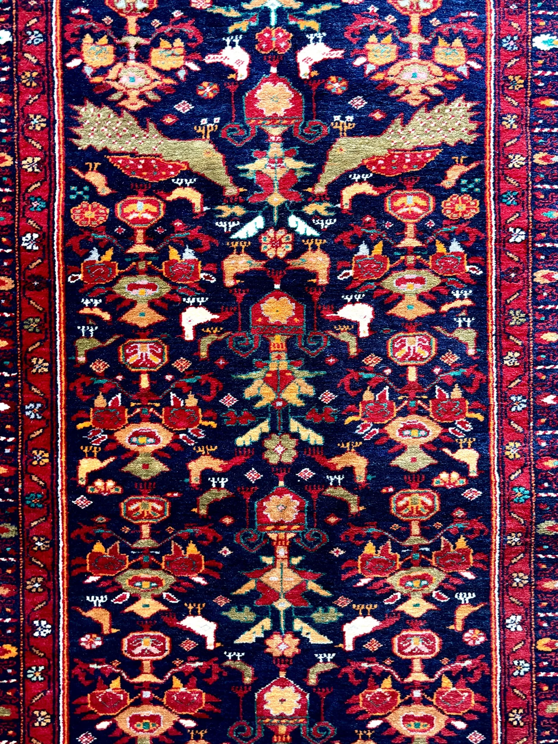 tapis-laine-oiseaux-bordeaux-beige-bleu-orange-decoration-vintage-axs-design-paris-france