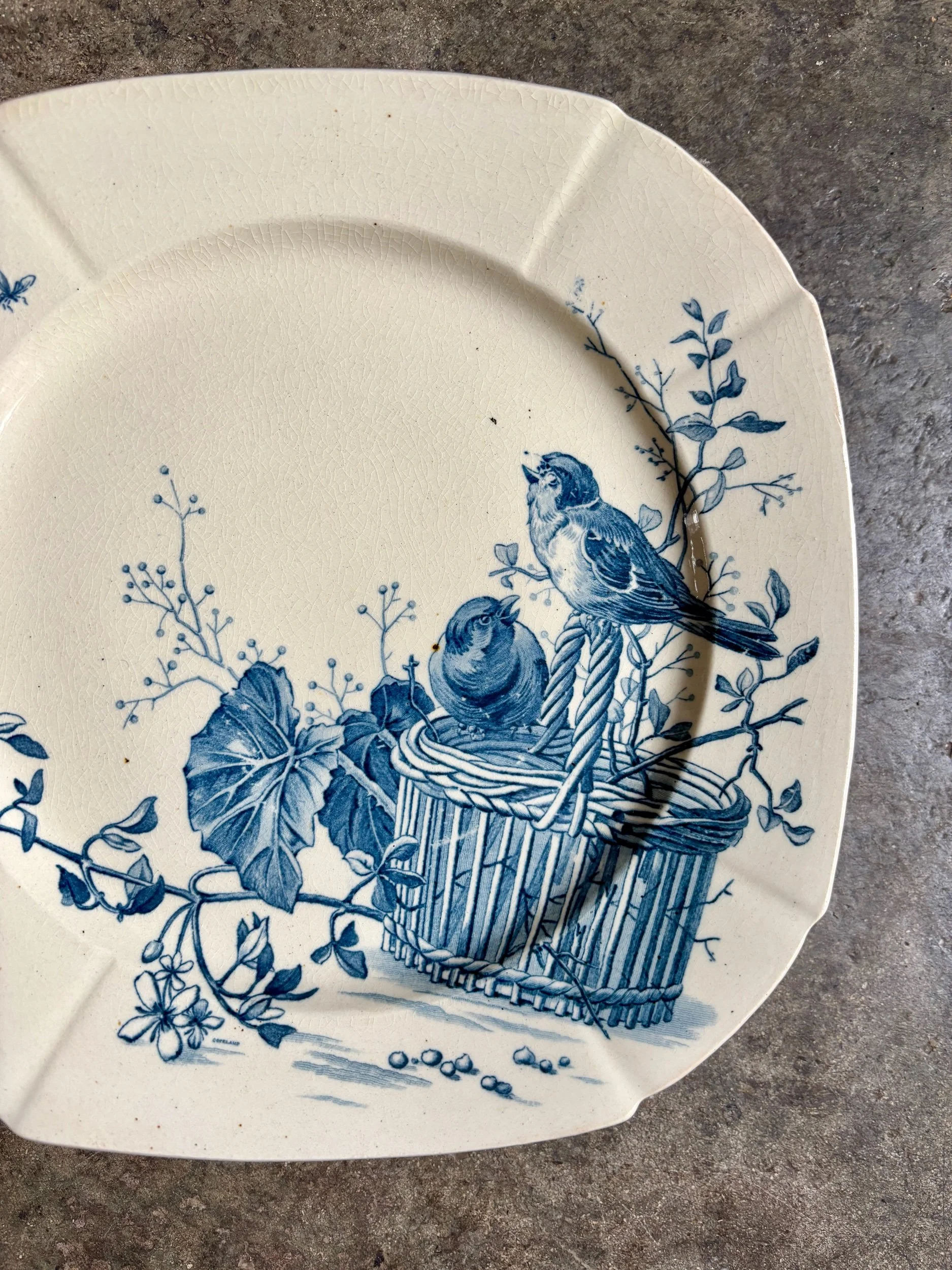 assiette-gateau-gien-oiseaux-terre-fer-bleuvaisselle-vintage-axs-design-paris-france-3