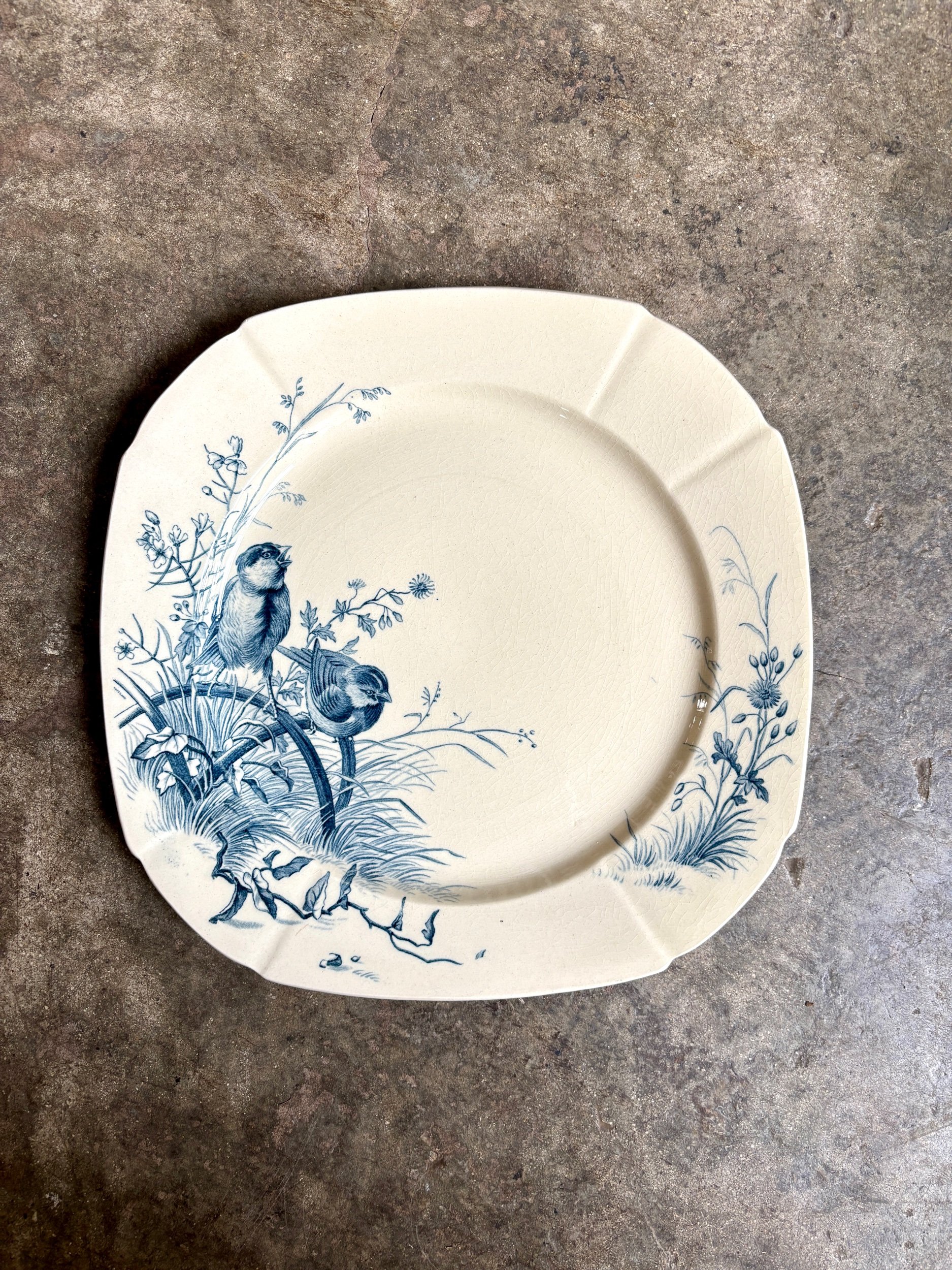 assiette-plate-gien-oiseaux-terre-fer-bleu-vaisselle-vintage-axs-design-paris-france-4