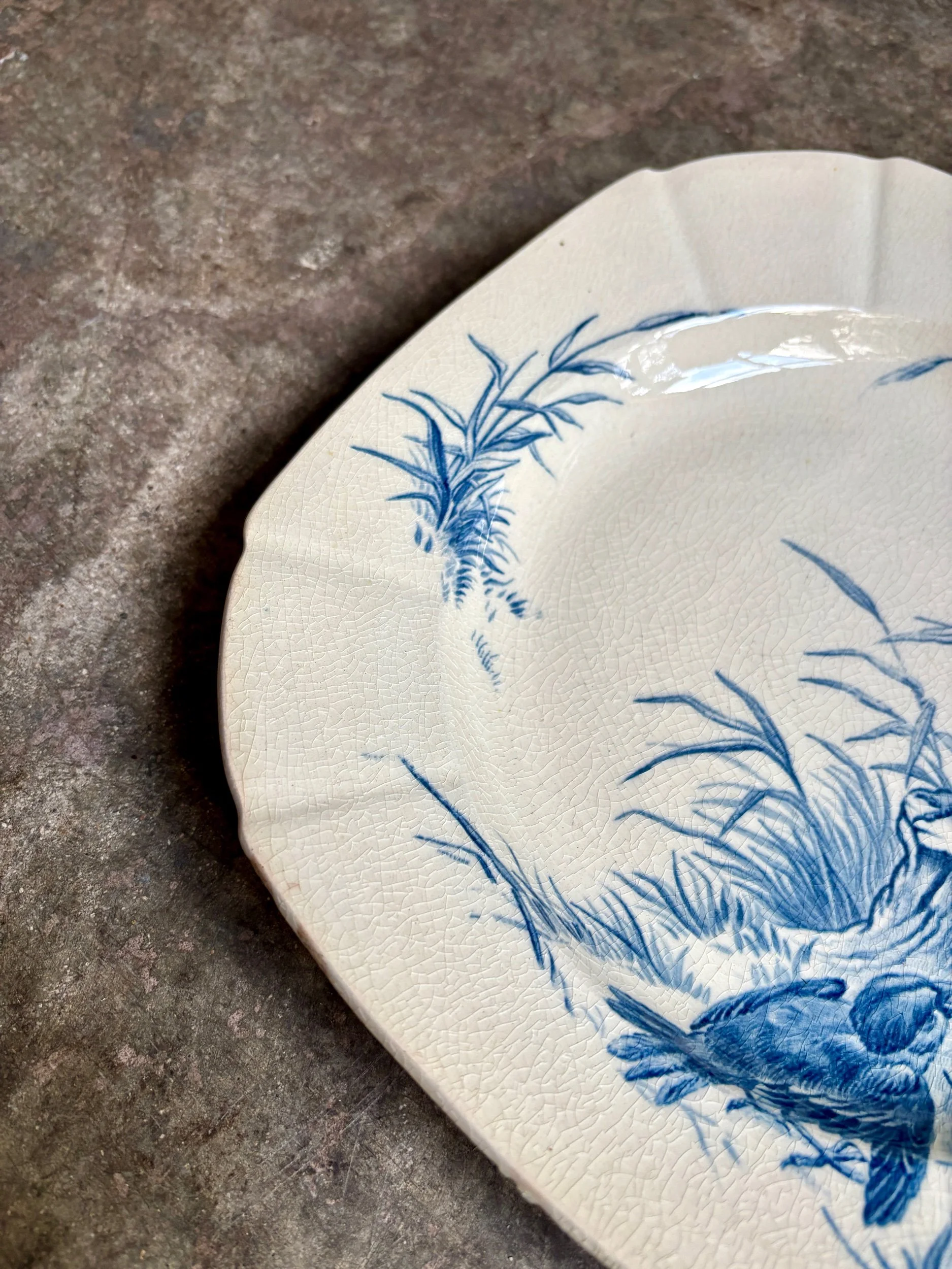 assiette-creuse-gien-oiseaux-terre-fer-bleu-vaisselle-vintage-axs-design-paris-france-5