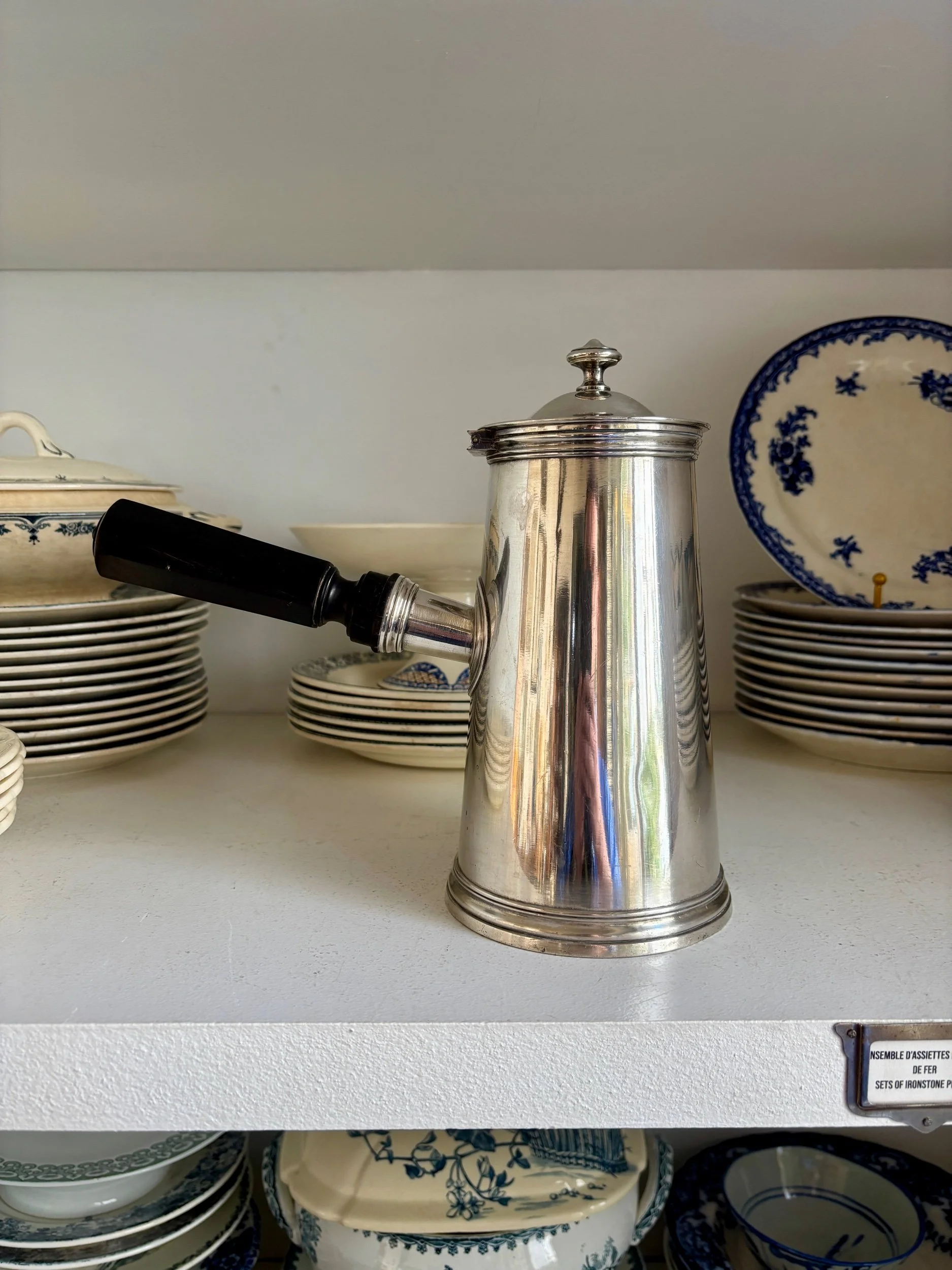 chocolatière-cafetière-theiere-christofle-metal-argent-bois-vaisselle-vintage-axs-design-paris-france