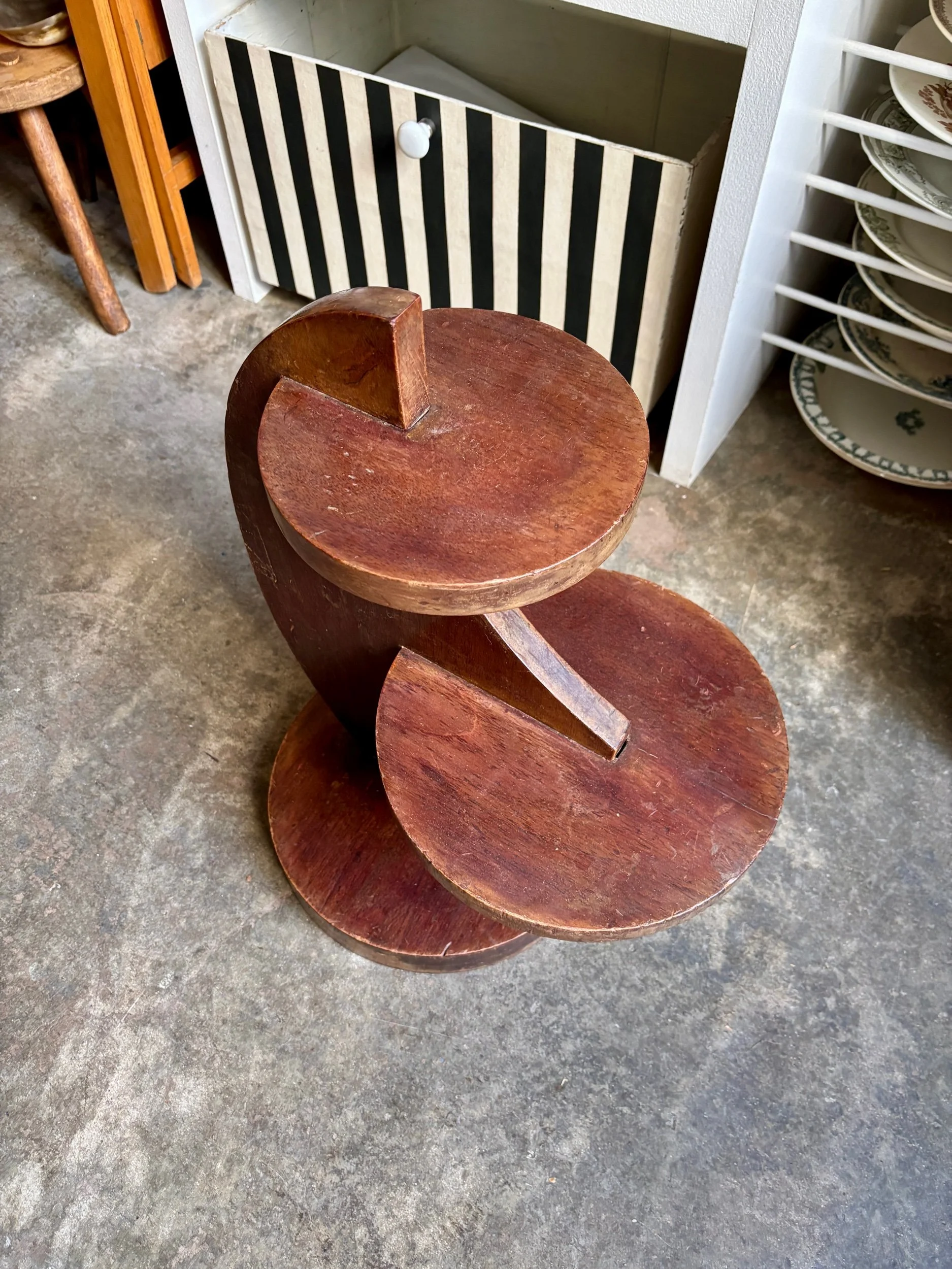 sellette-gueridon-table-appoint-bois-fonce-vintage-axs-design-paris-france