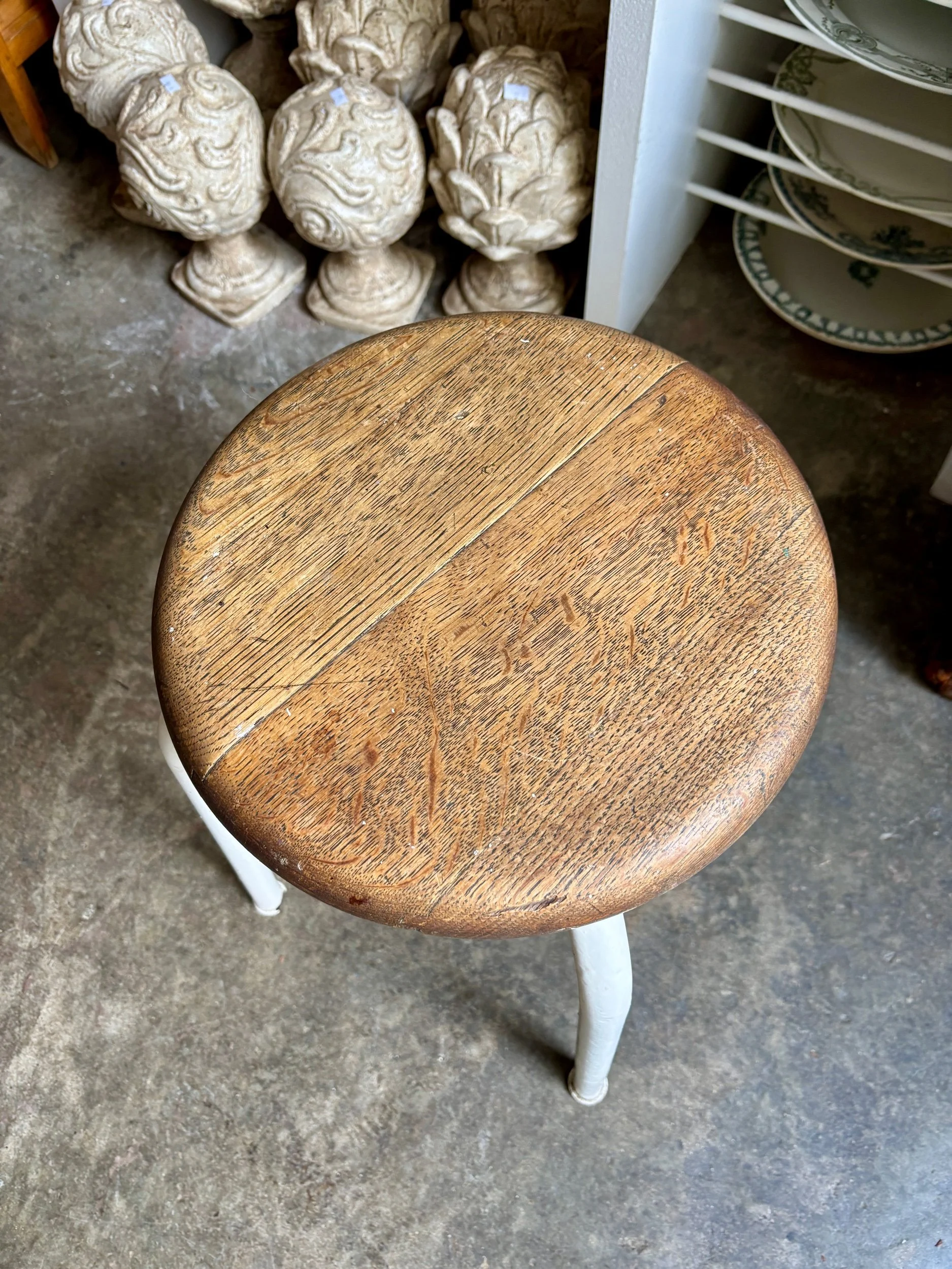 tabouret-metal-tubulaire-blanc-bois-assise-vintage-axs-design-paris-france