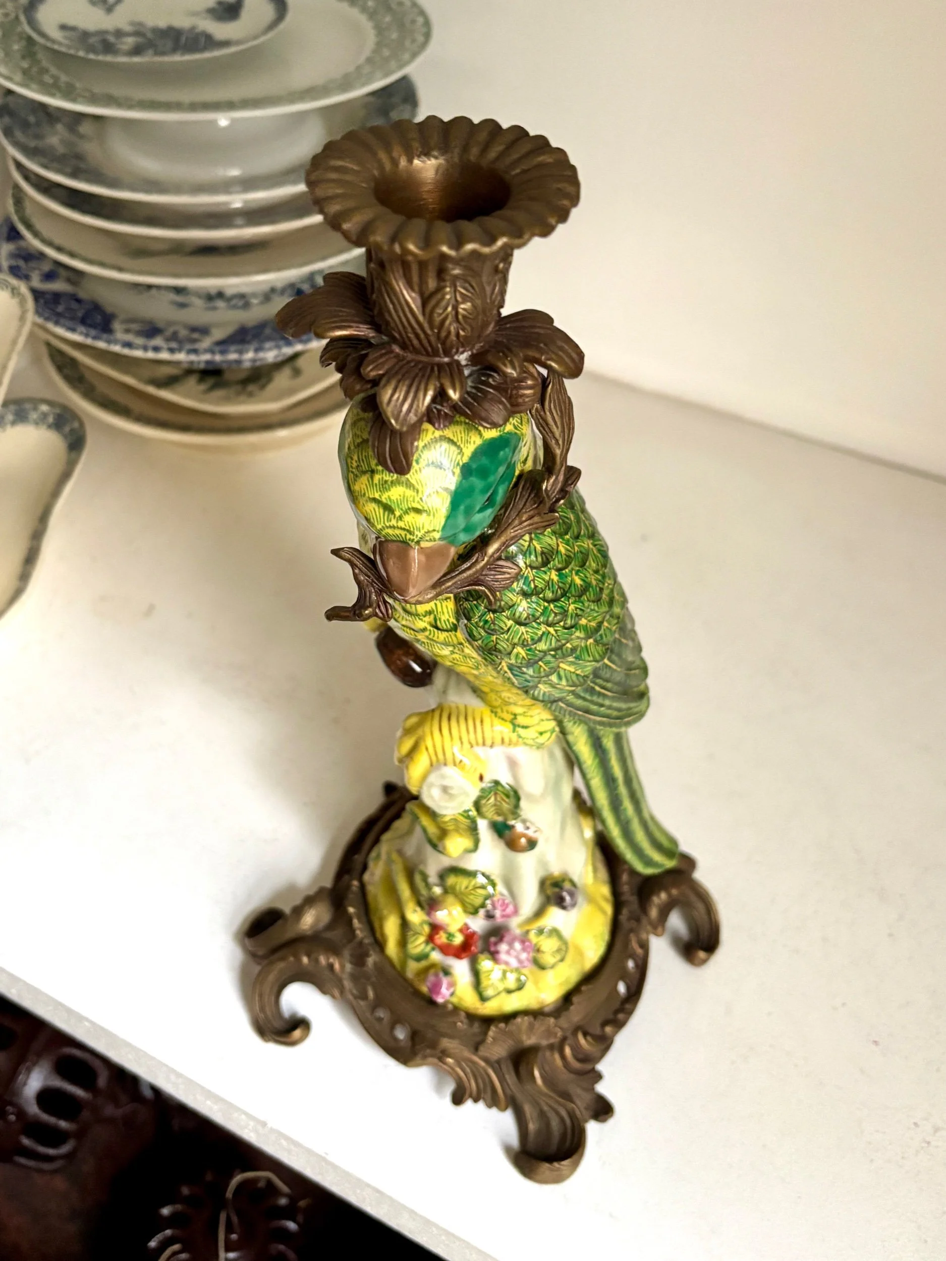 bougeoir-2-perruche-porcelaine-wong-lee-bronze-decoration-vintage-axs-design-paris-france