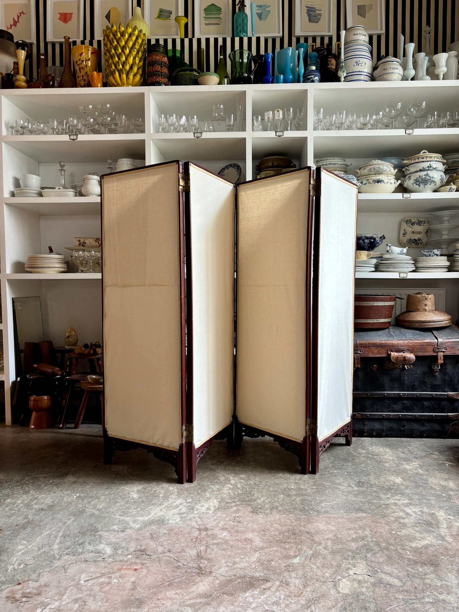 paravent-4-feuilles-bois-coton-meuble-vintage-axs-design-paris-france