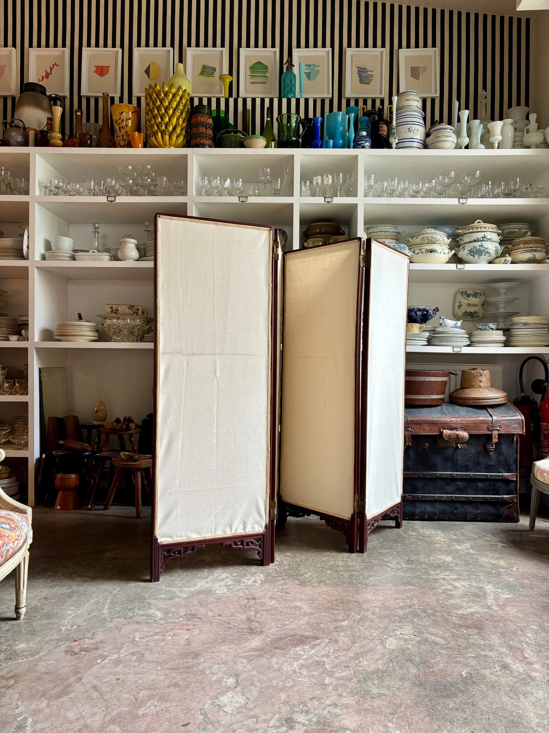 paravent-4-feuilles-bois-coton-meuble-vintage-axs-design-paris-france