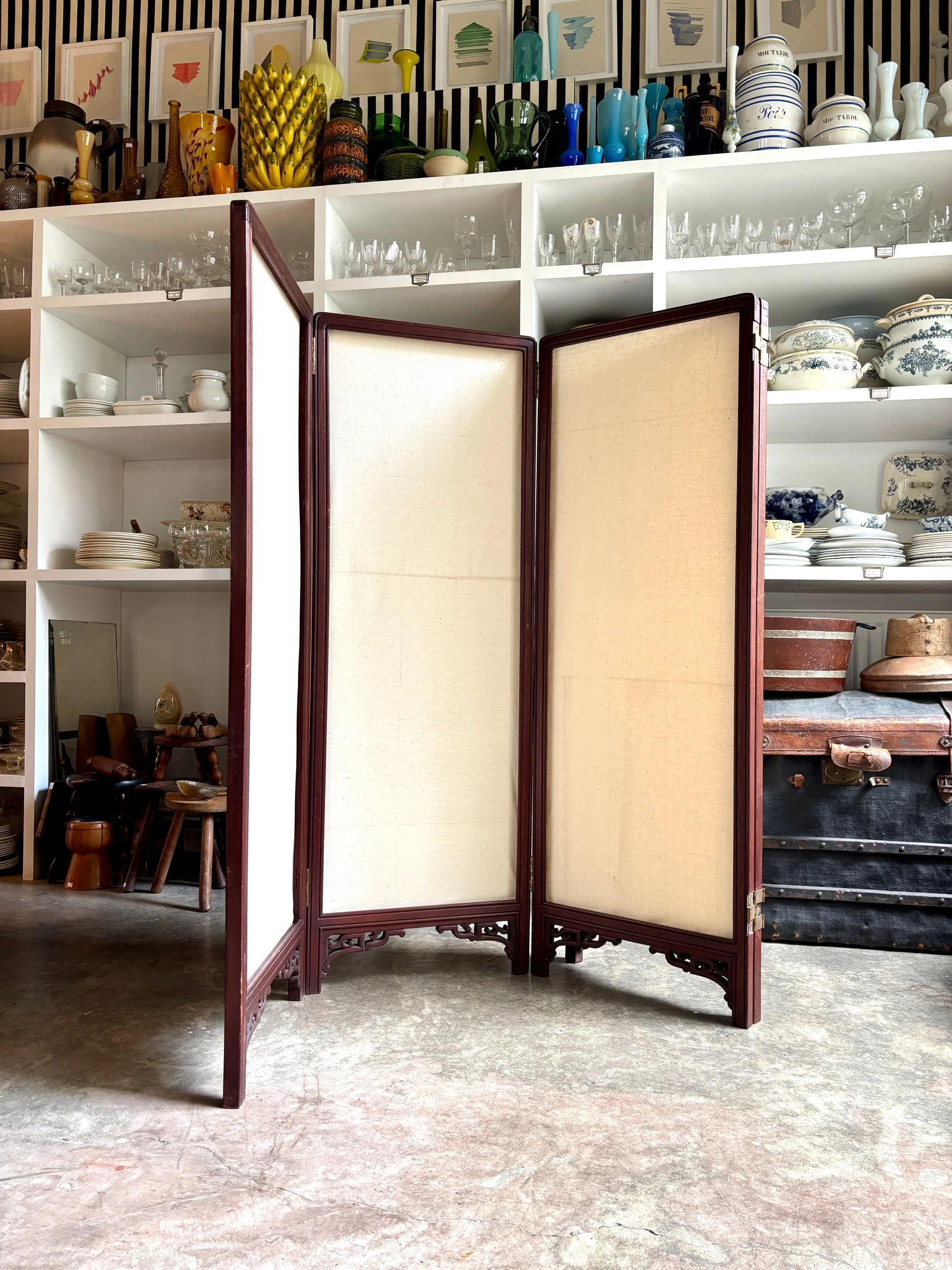paravent-4-feuilles-bois-coton-meuble-vintage-axs-design-paris-france