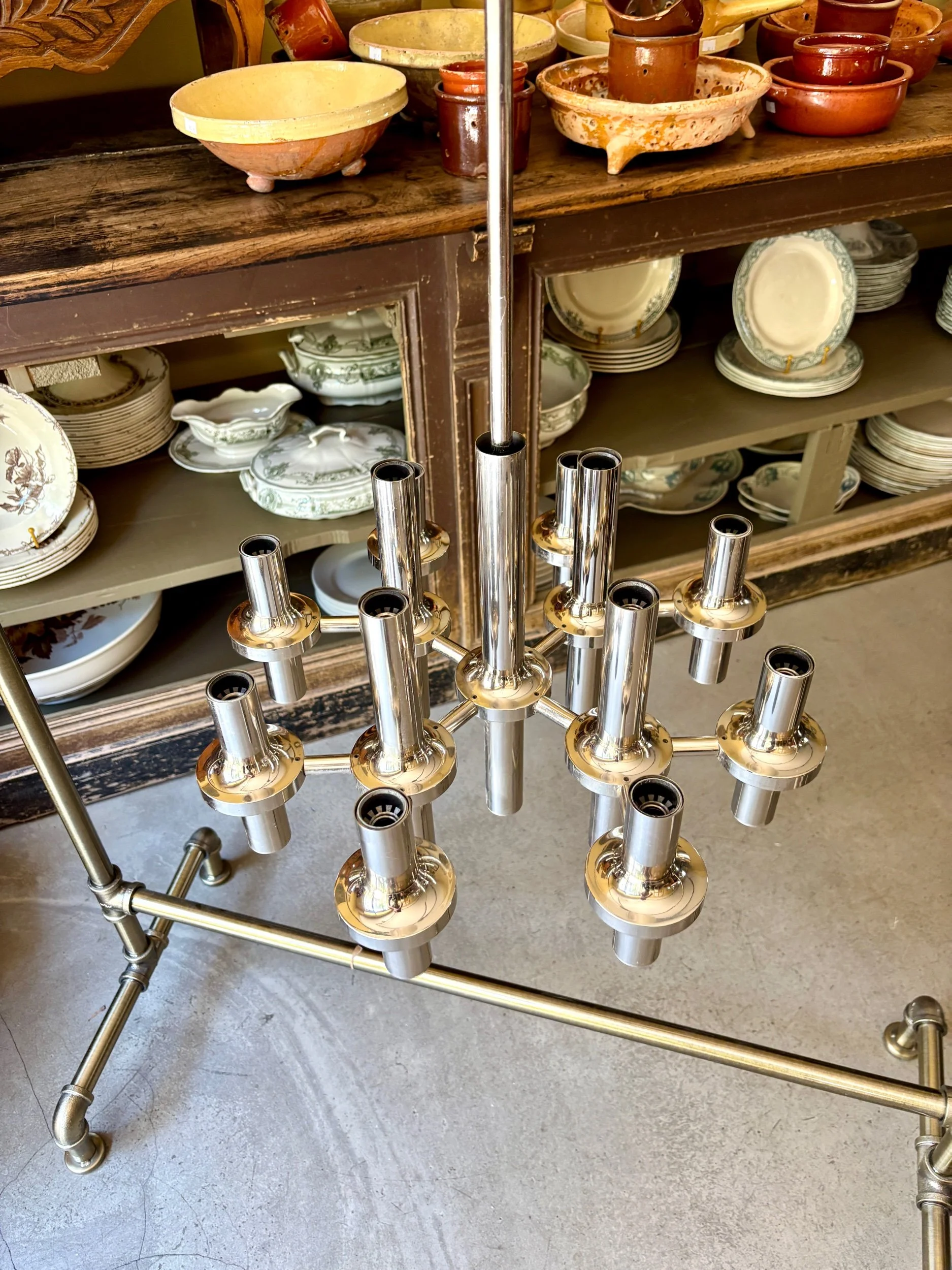 lustre-12-feux-metal-chrome-gaetano-sciolari-staff-leuchten-luminaire-vintage-design-axs-design-paris-france