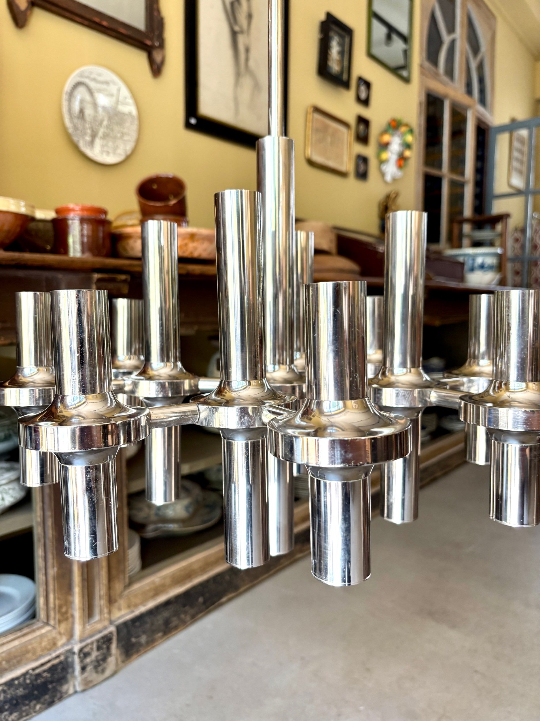 lustre-12-feux-metal-chrome-gaetano-sciolari-staff-leuchten-luminaire-vintage-design-axs-design-paris-france