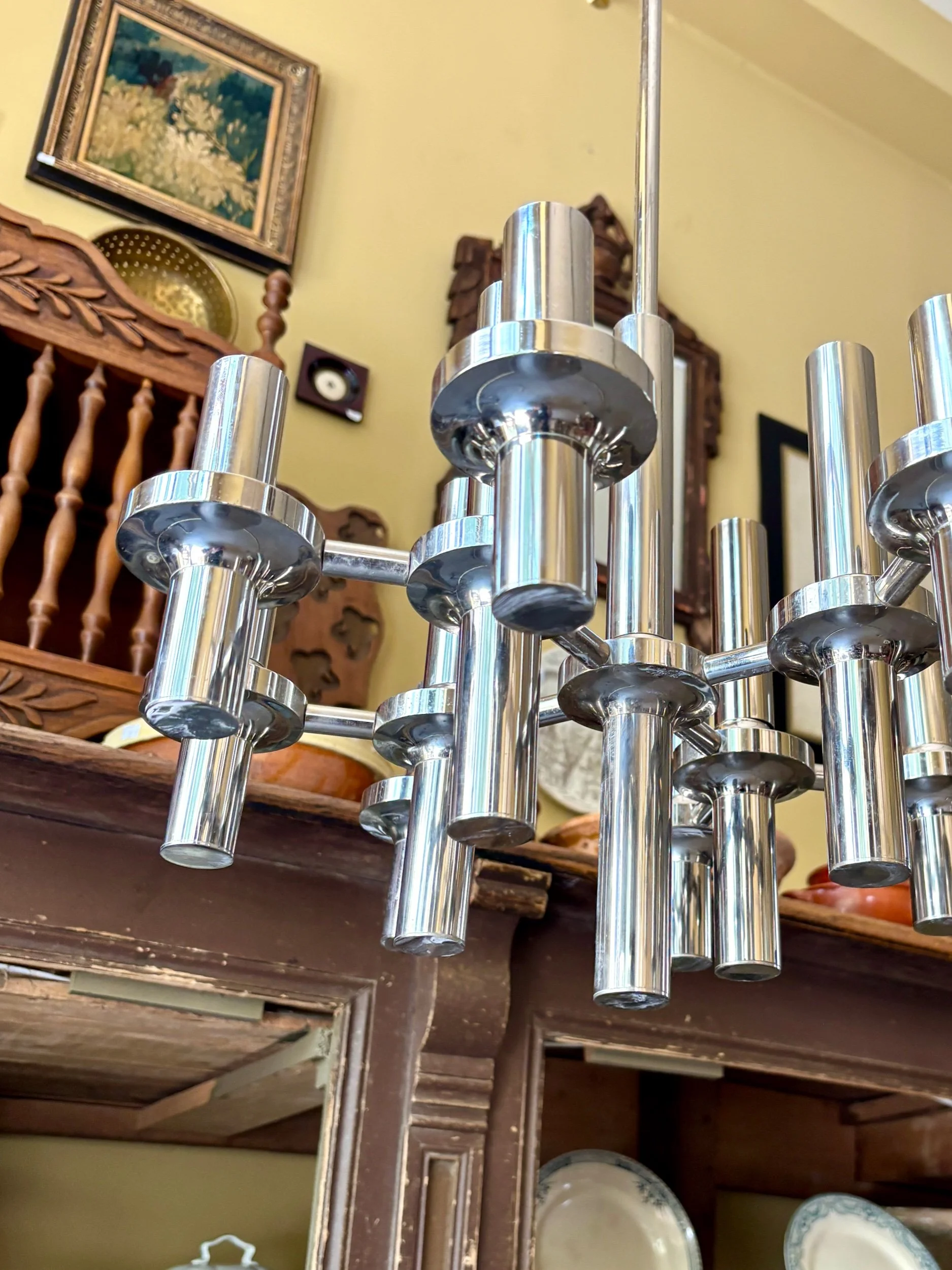 lustre-12-feux-metal-chrome-gaetano-sciolari-staff-leuchten-luminaire-vintage-design-axs-design-paris-france