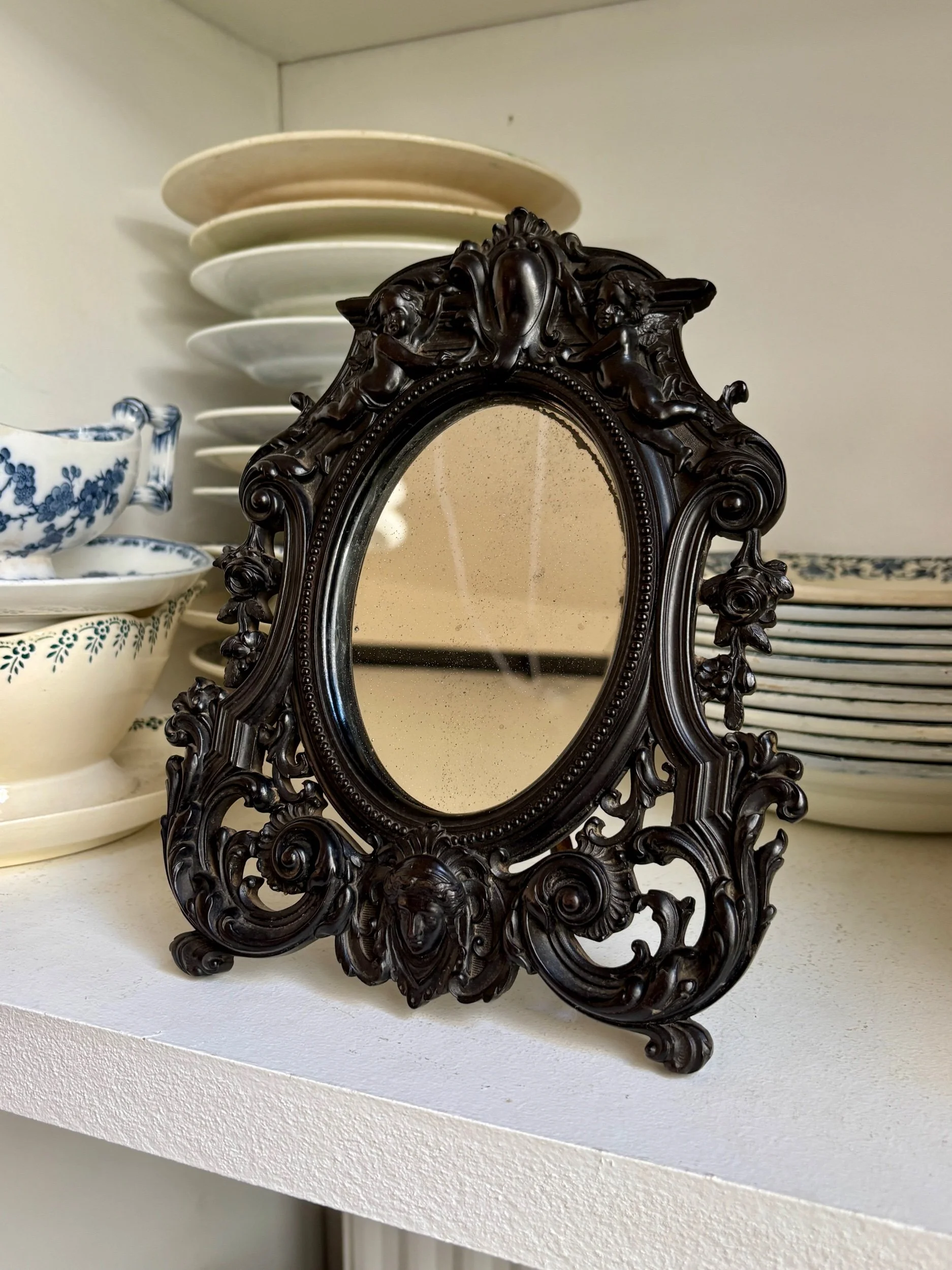 miroir-napoleon-iii-gutta-percha-noir-decoration-antique-vintage-axs-design-paris-france