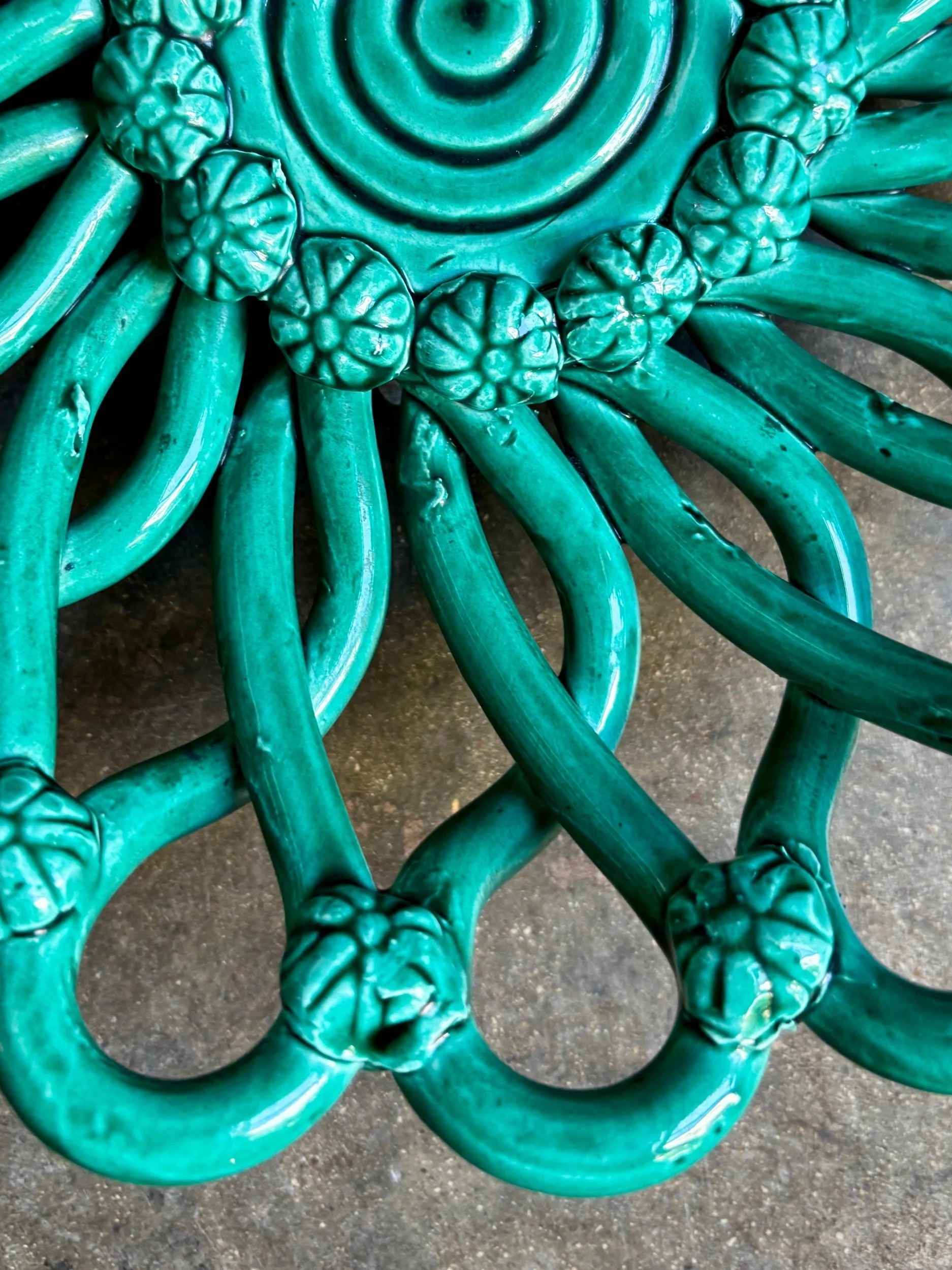 coupe-ceramique-vert-vallauris-vaisselle-vintage-axs-design-paris-france