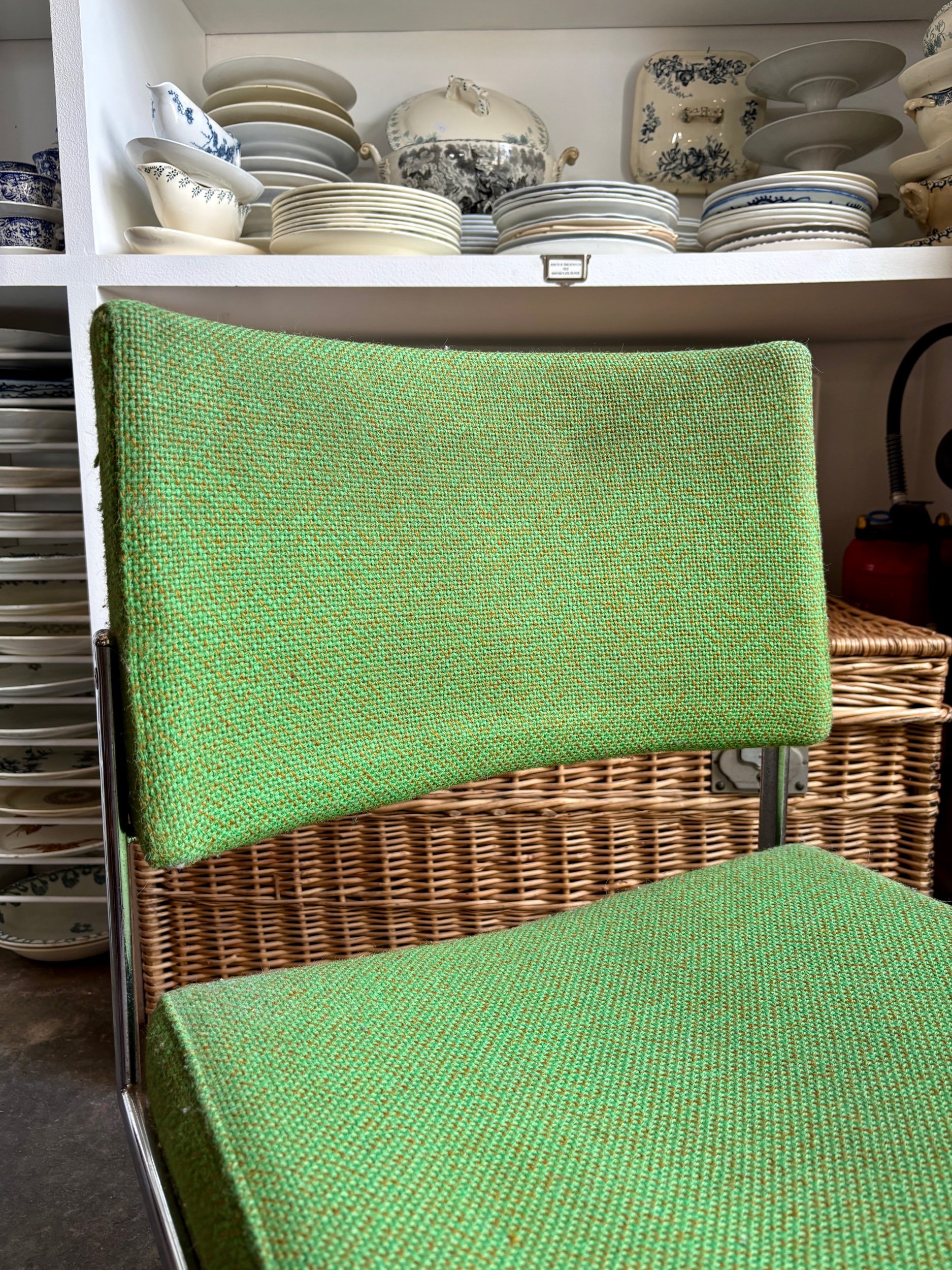 chaise-bureau-coton-vert-metal-chrome-assise-vintage-axs-design-paris-france