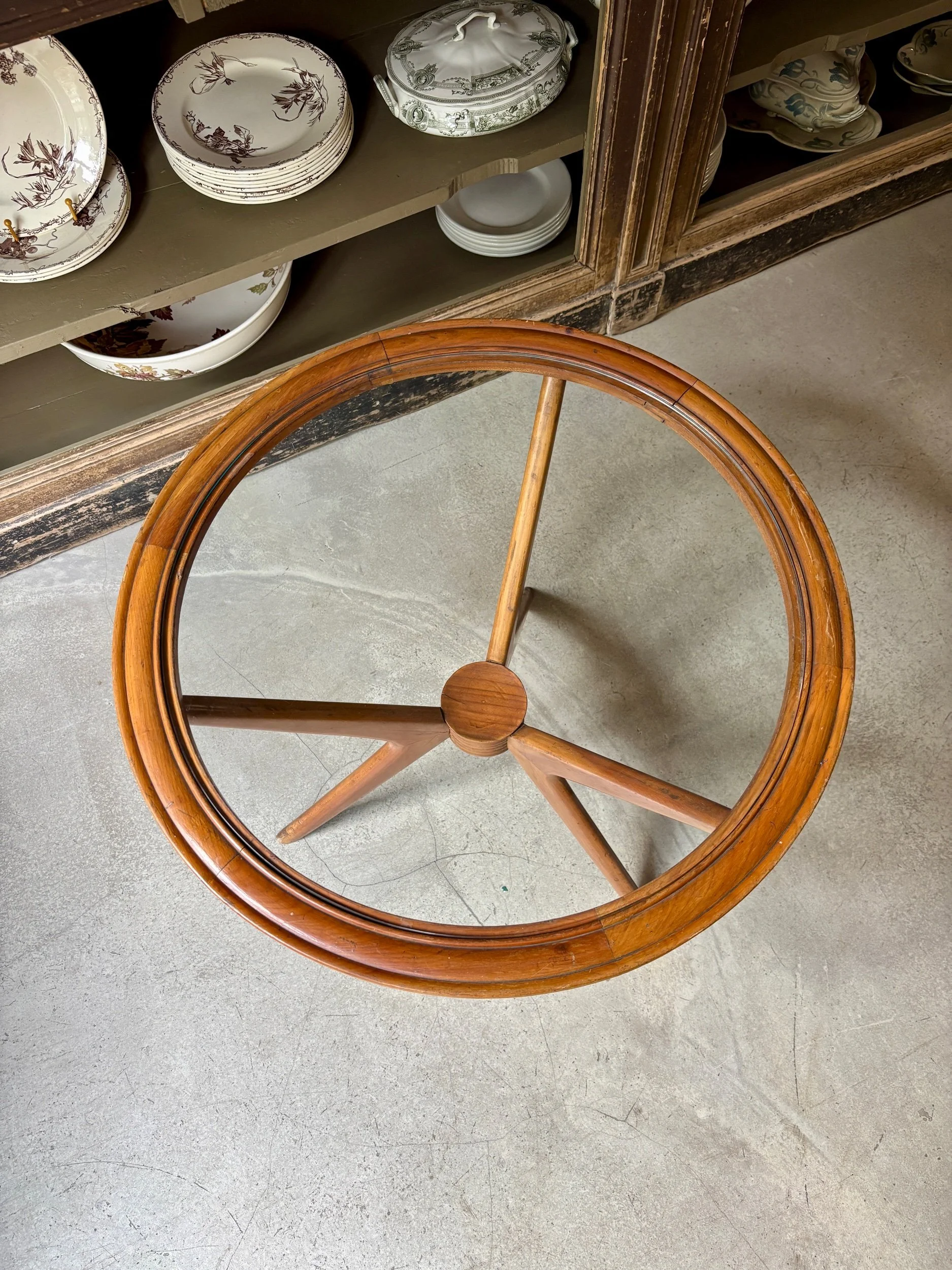 table-basse-appoint-bois-fonce-verre-meuble-vintage-axs-design-paris-france