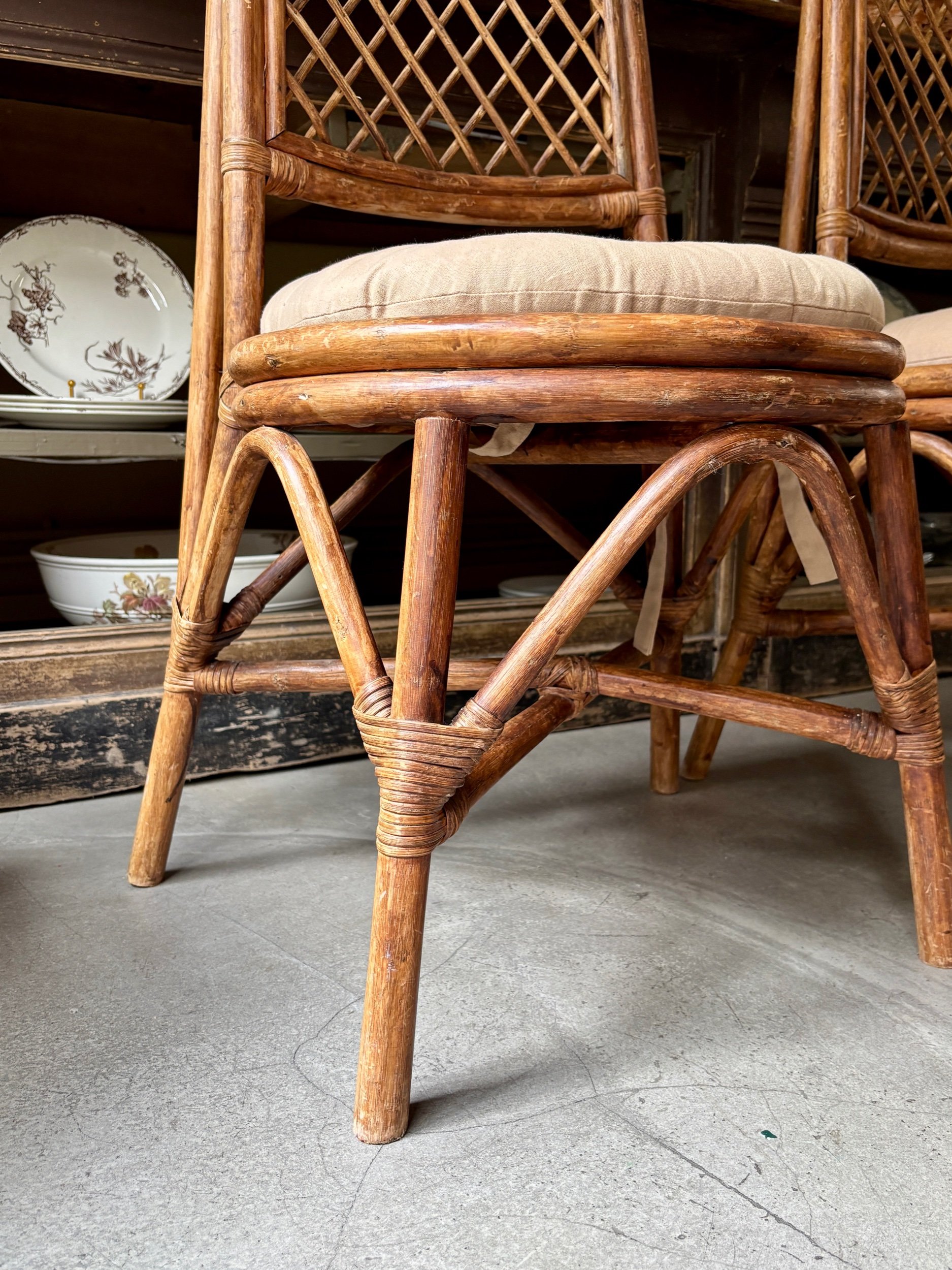 4-chaises-rotin-bambou-assise-vintage-axs-design-paris-france