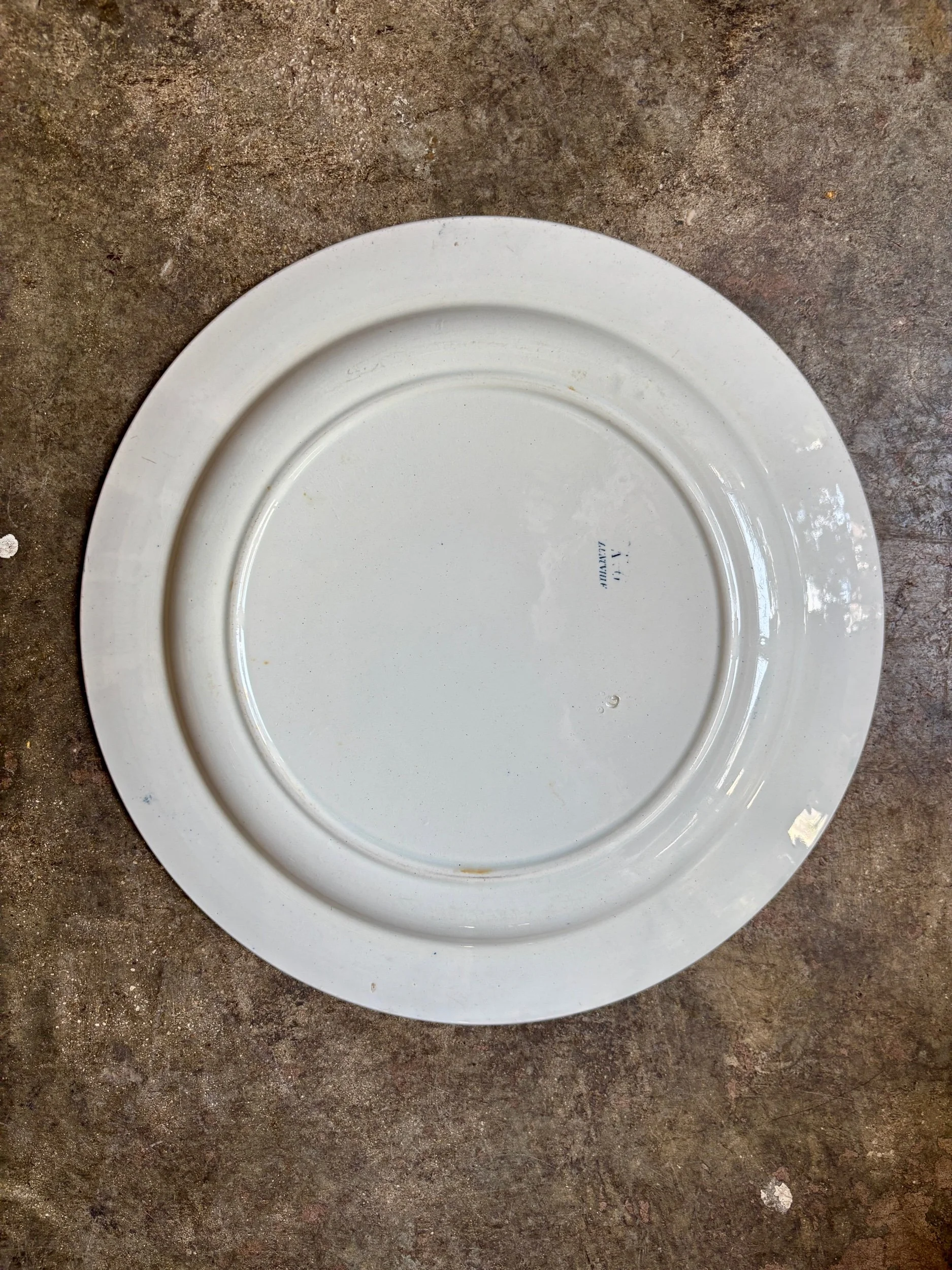 grand-plat-rond-luneville-tulipe-terre-fer-bleu-vaisselle-vintage-axs-design-paris-france