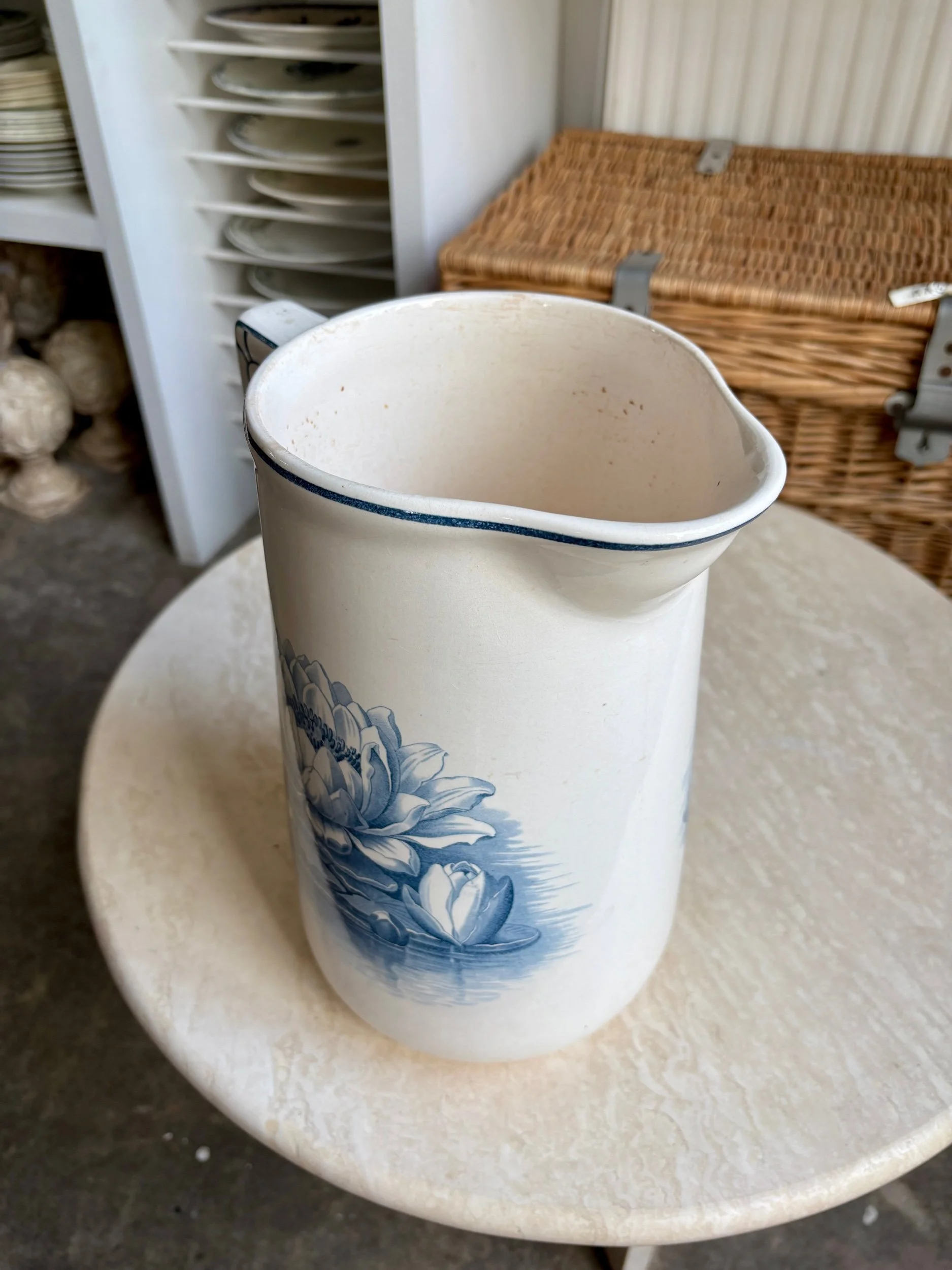 broc-pichet-bassine-villeroy-boch-nenuphar-terre-fer-bleu-vintage-axs-design-paris-france