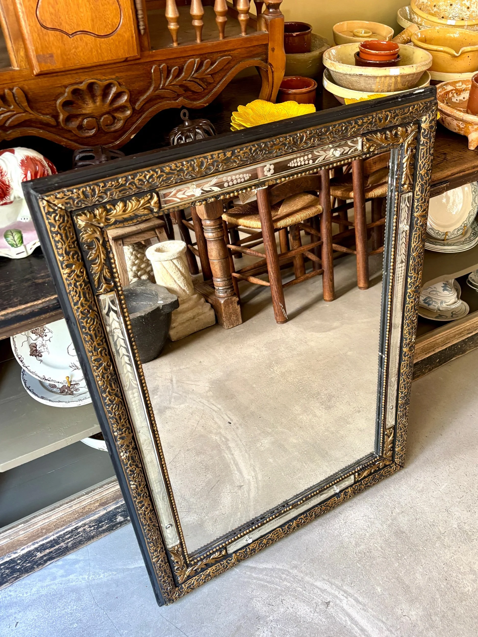 miroir-noir-dore-napoleon-iii-decoration-vintage-axs-design-paris-france