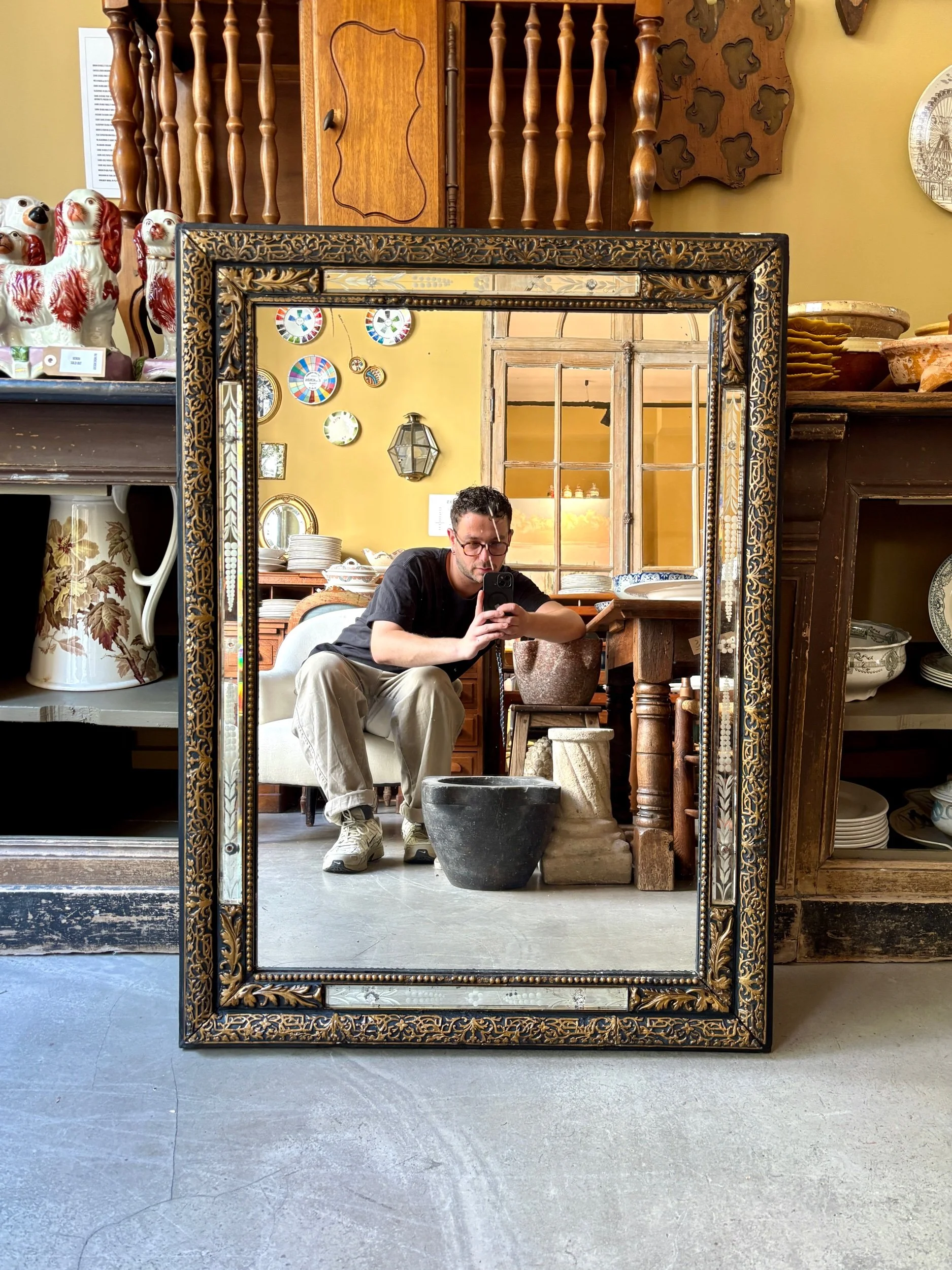 miroir-noir-dore-napoleon-iii-decoration-vintage-axs-design-paris-france