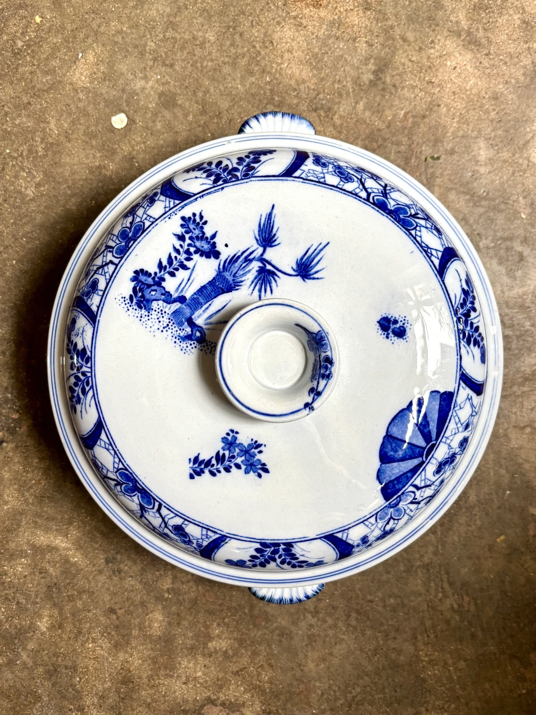 moyenne-soupiere-creil-montereau-japon-monet-bleu-vaisselle-vintage-axs-design-paris-france